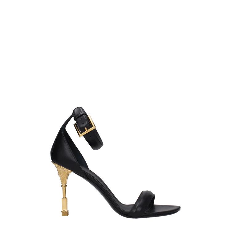 ob1o1e0524 Sandals in Black/Gold