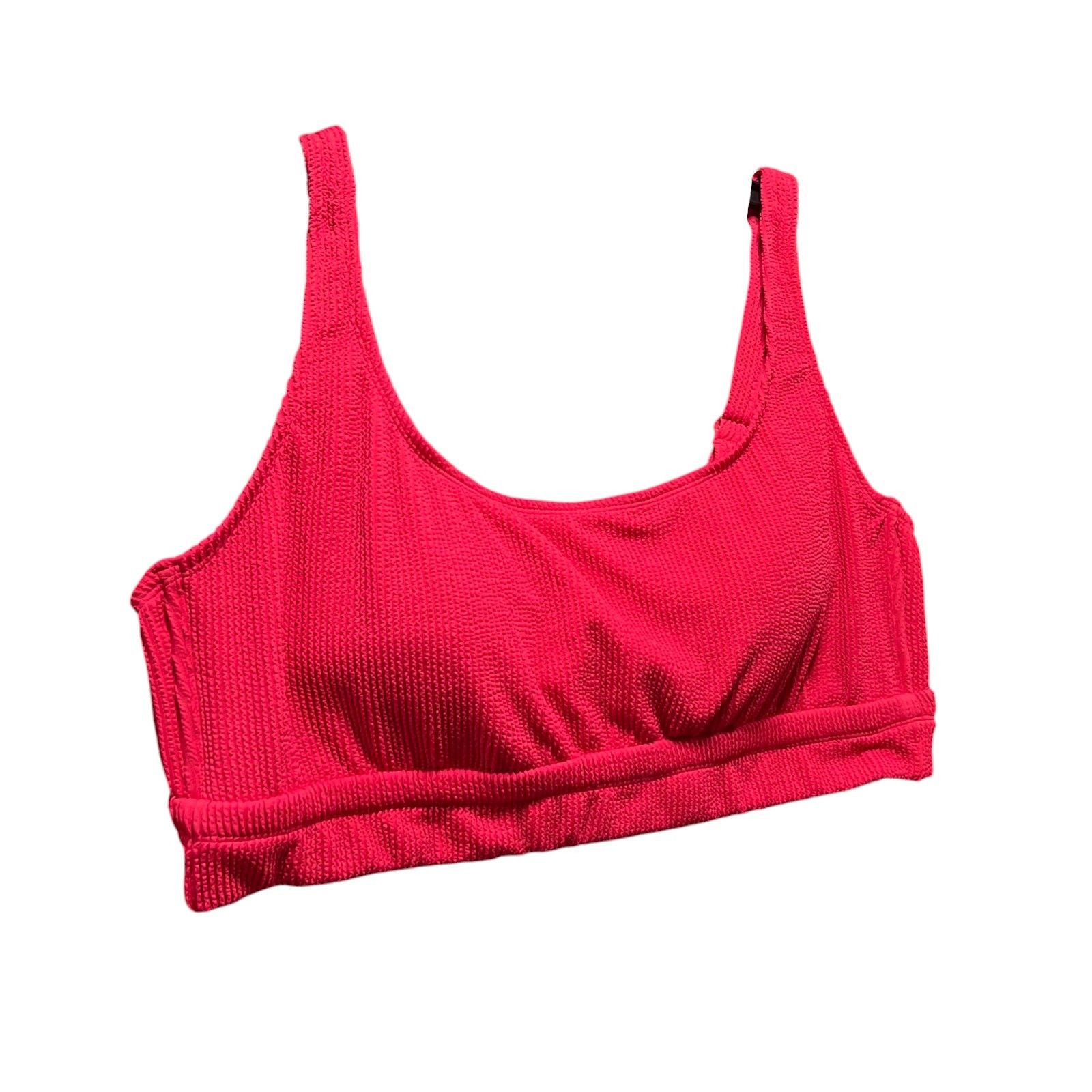 Other Kona Sol - Women's Pucker Scoop Neck Longline Bikini Top - B Size ONE SIZE - 12 Thumbnail