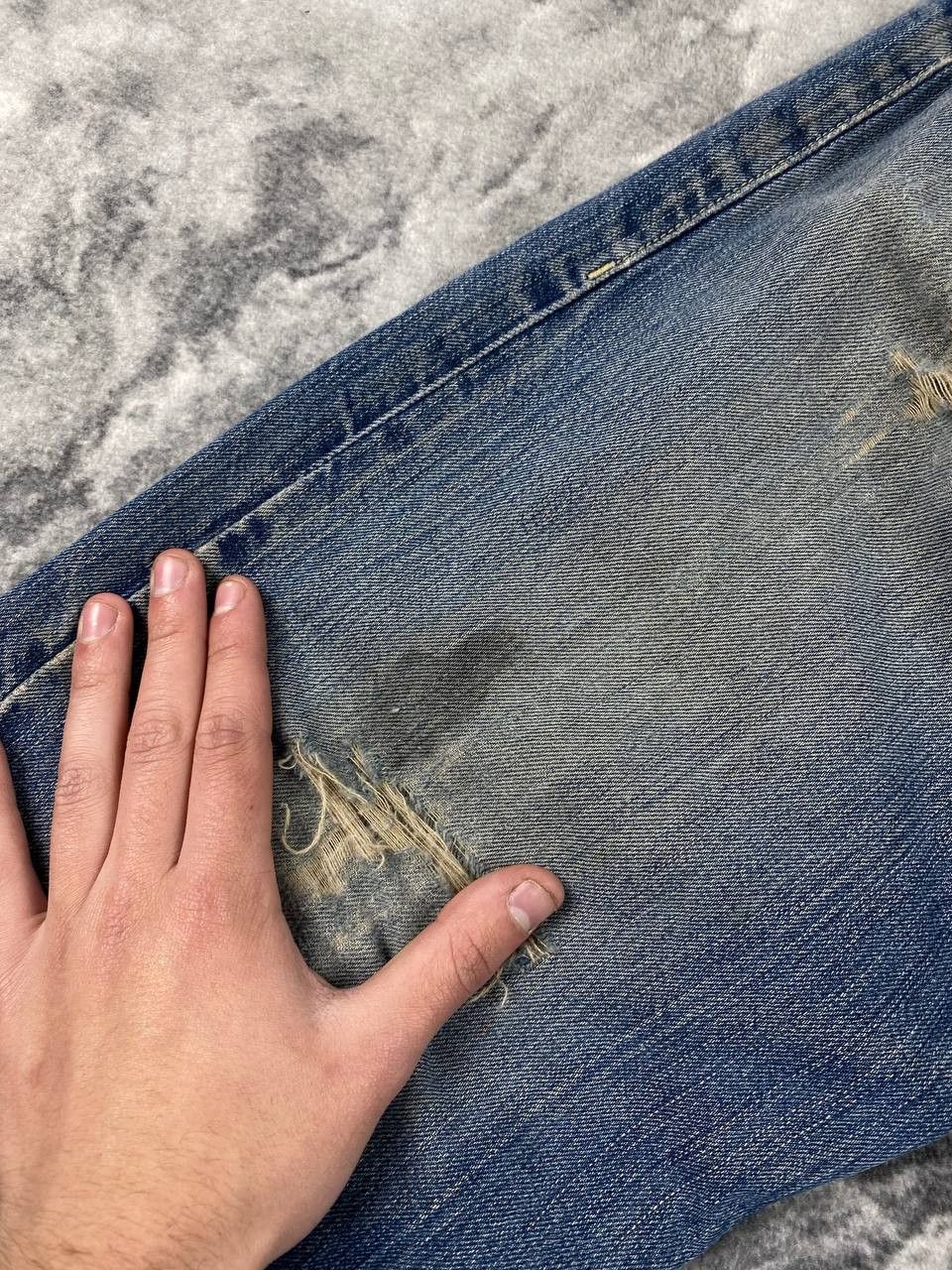 Levi's Vintage Levis 503 Denim Jeans Loose Cinch Men Size 32х34 Size US 32 / EU 48 - 13 Thumbnail