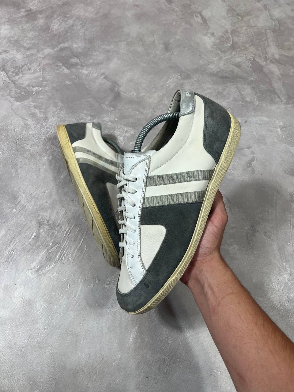 Prada Prada Leather Sneakers Size US 7.5 / EU 40-41 - 1 Thumbnail