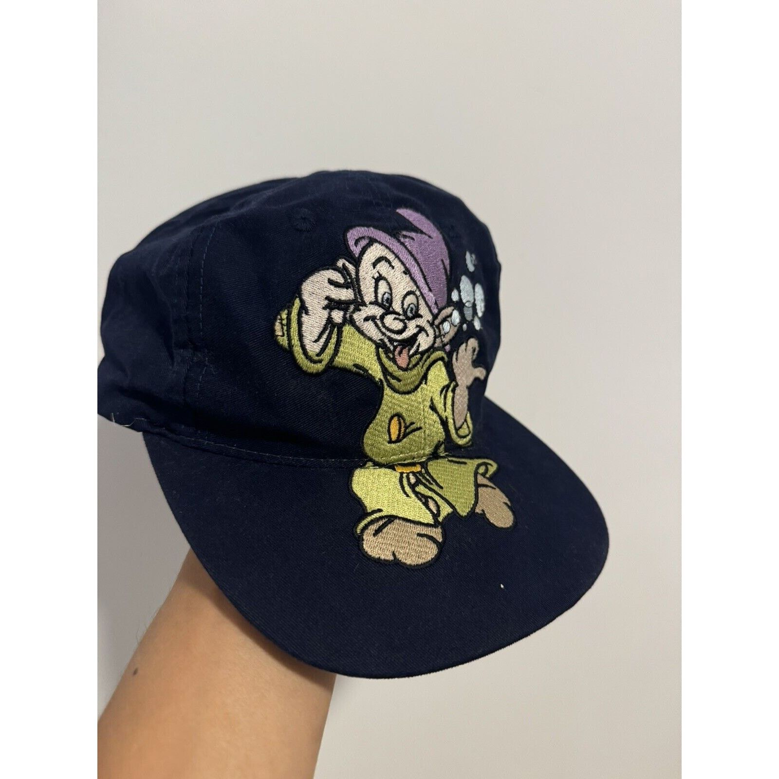 Disney Vintage Dopey Disney Store Blockhead Snapback Hat Cap Size ONE SIZE - 2 Thumbnail