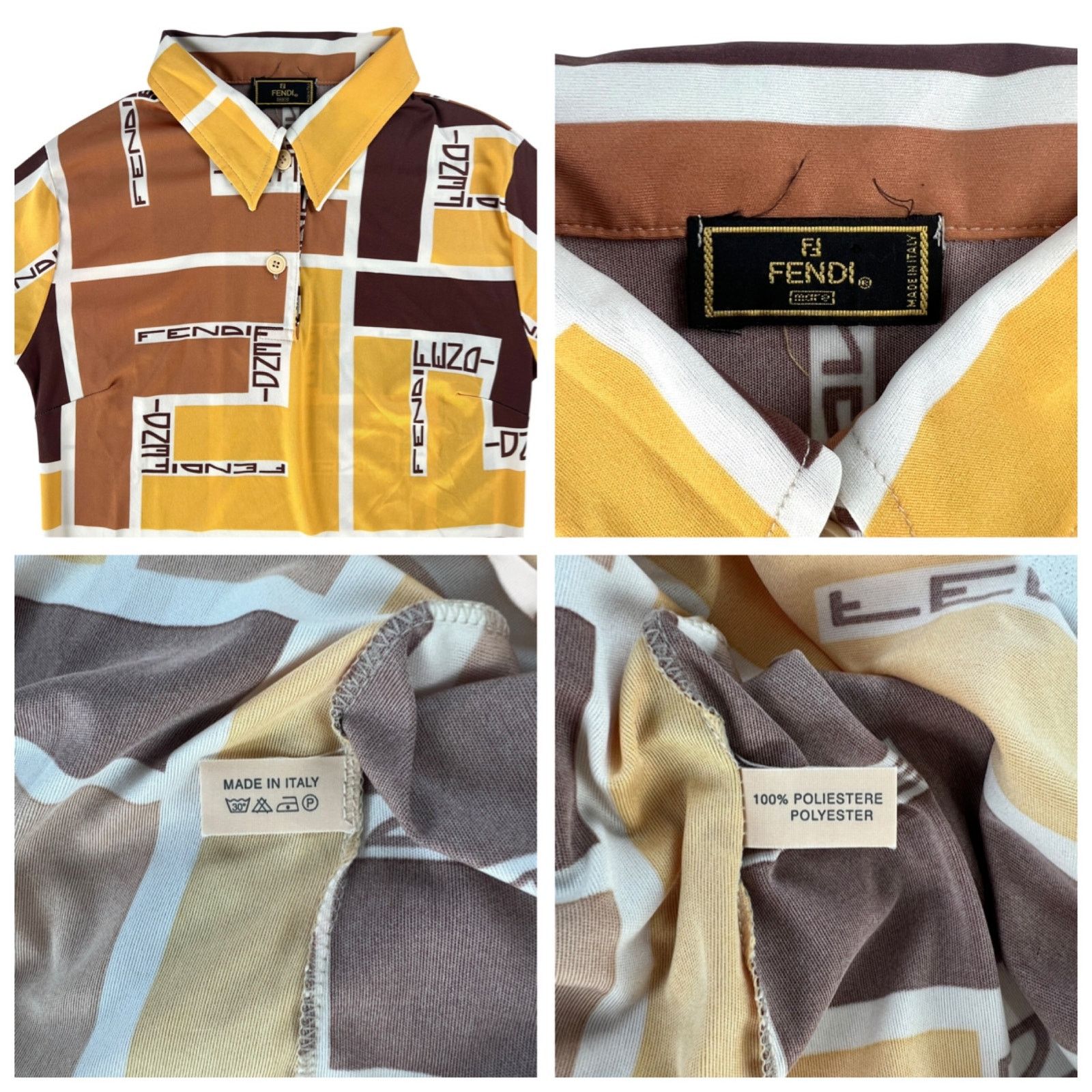 Fendi Fendi Vintage Polo Tee Size S / US 4 / IT 40 - 7 Thumbnail