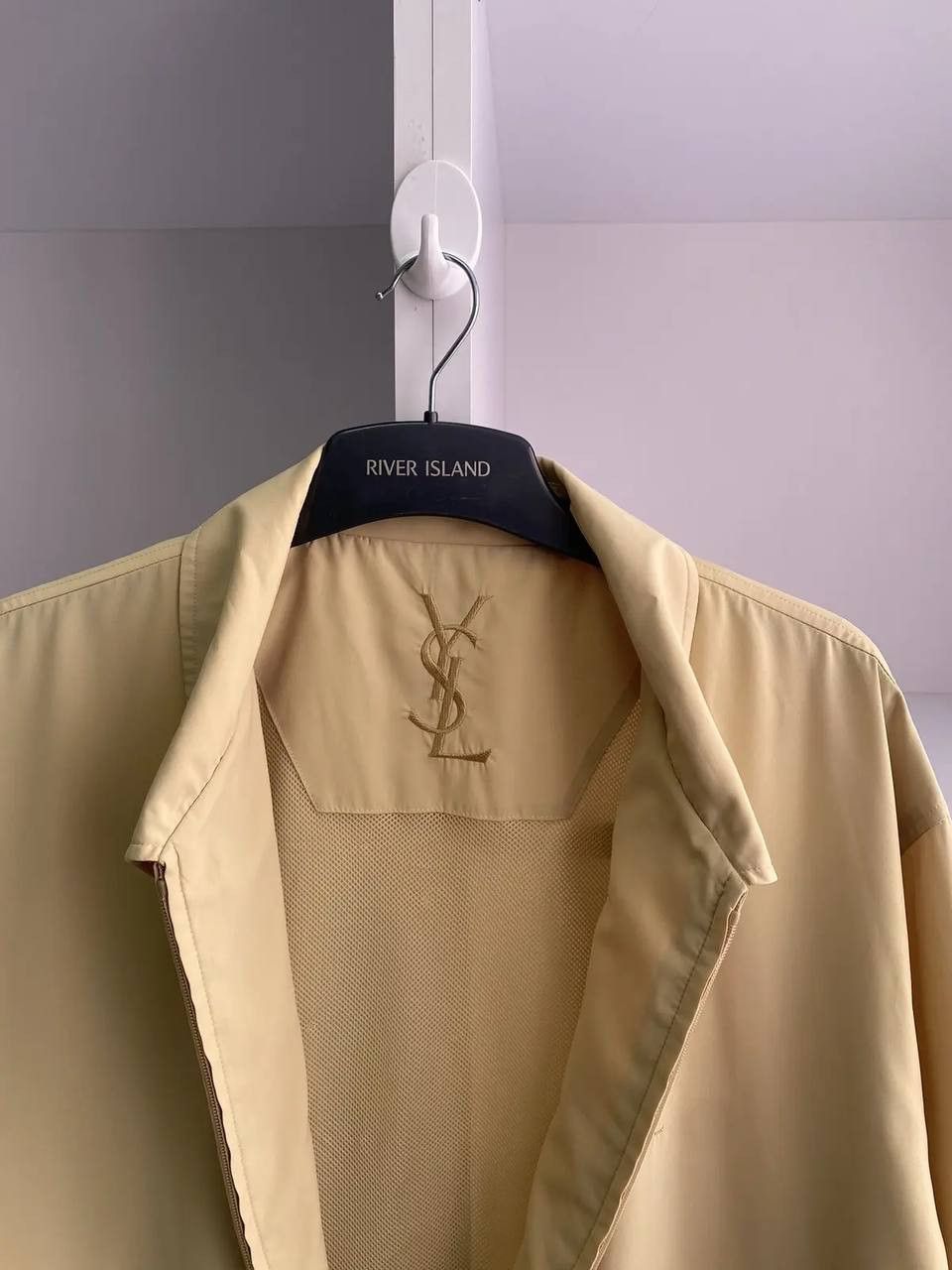 Saint Laurent Paris × Vintage × Yves Saint Laurent Vintage Yves Saint Laurent Logo Bomber Light Jacket Size US M / EU 48-50 / 2 - 2 Thumbnail