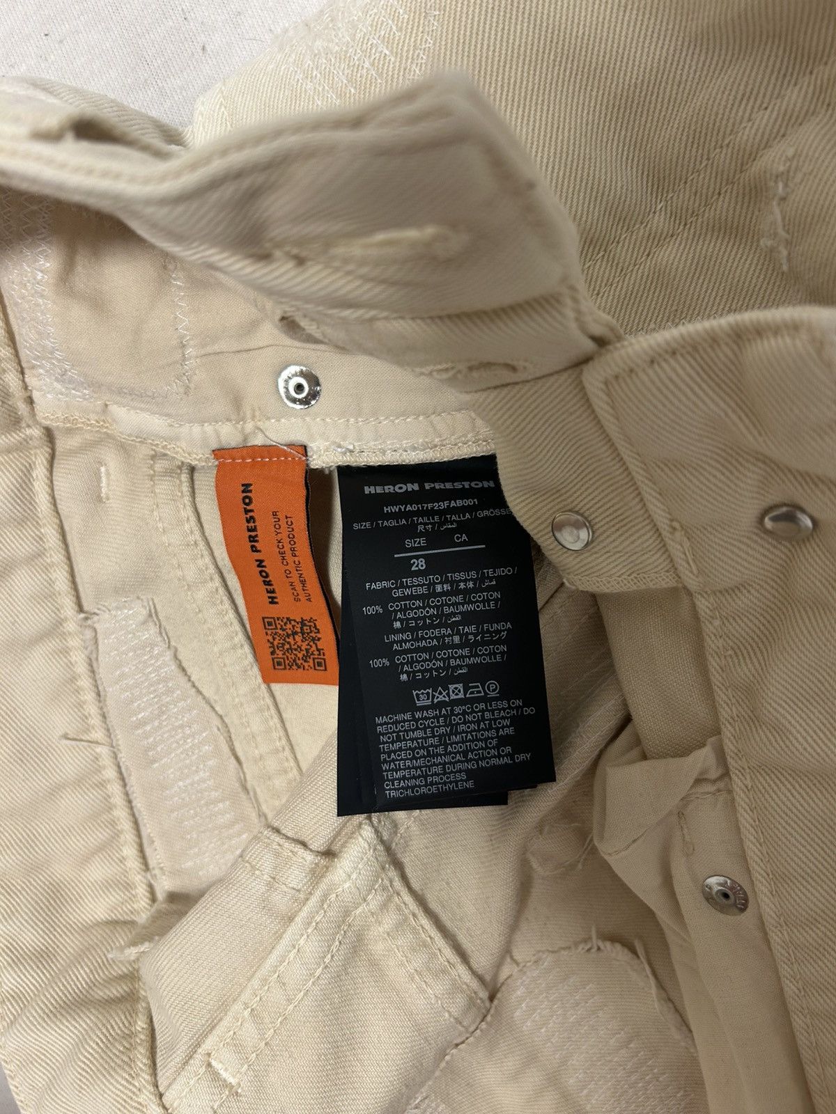 Heron Preston Heron Preston Distressed Straight-Leg Jeans Size US 28 / EU 44 - 6 Thumbnail
