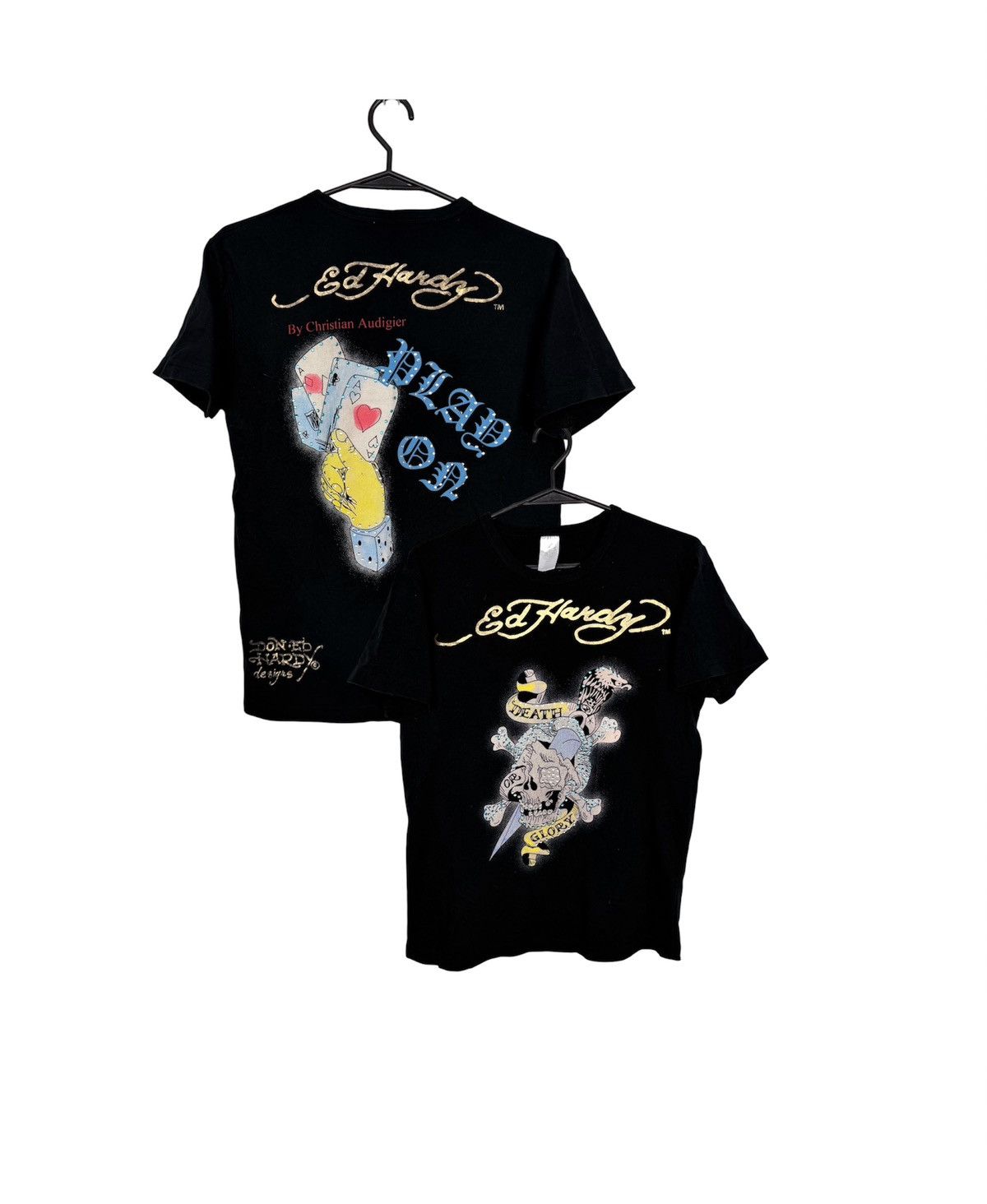 Ed Hardy Ed Hardy By Christian Audigier Death Glory Y2K AS T-Shirt Size S / US 4 / IT 40 - 1 Thumbnail