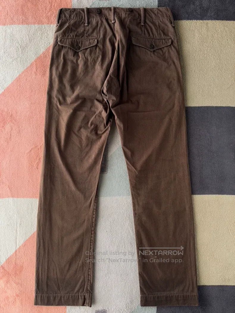 RRL Ralph Lauren RRL Ralph Lauren Brown Striped Casual Pants Size US 30 / EU 46 - 4 Thumbnail
