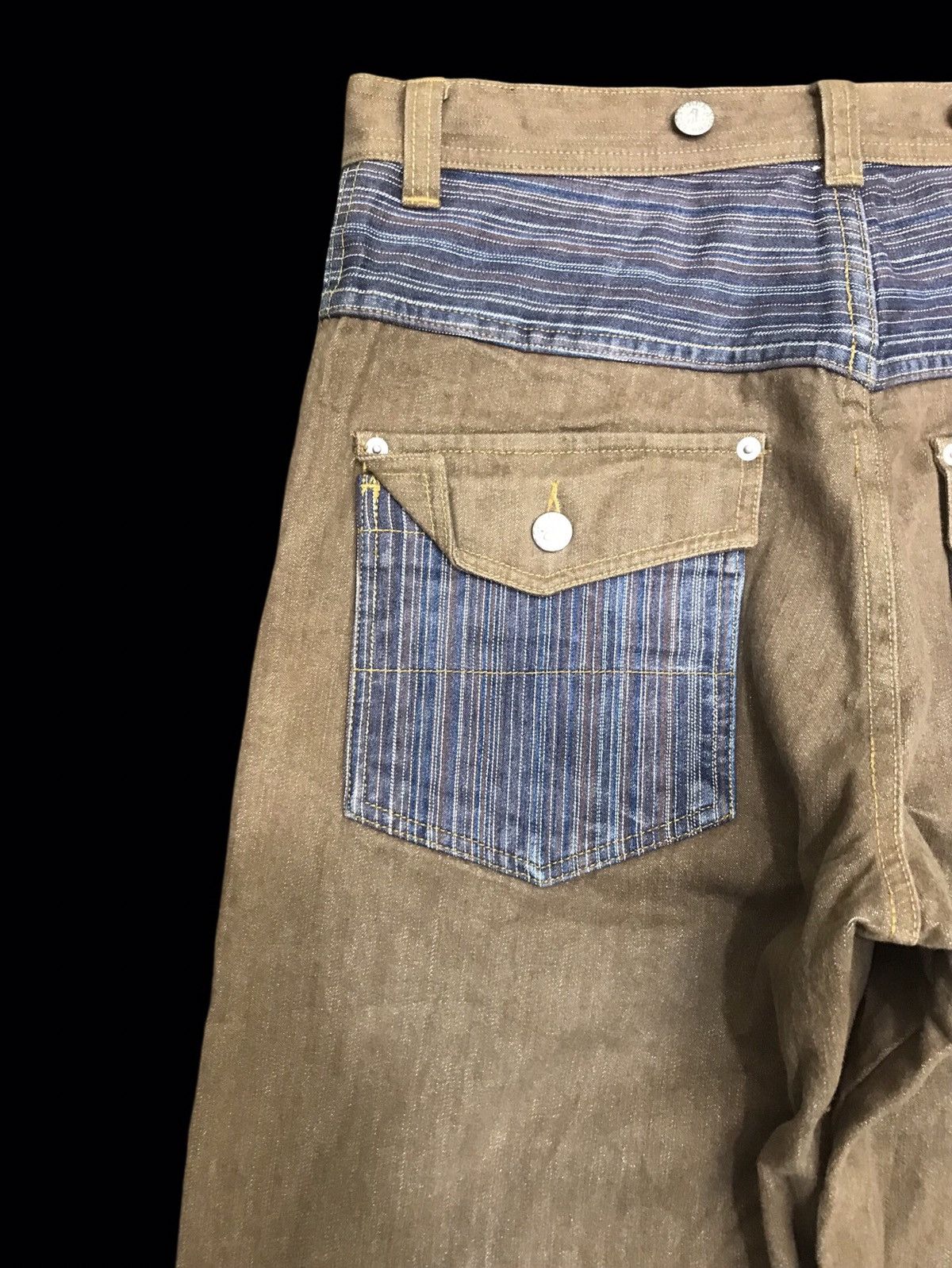 Japanese Brand 💥BAGGY💥ARCHIVAL SOULBREAK STURDY BAGGY DENIM F379 Size US 31 - 12 Thumbnail