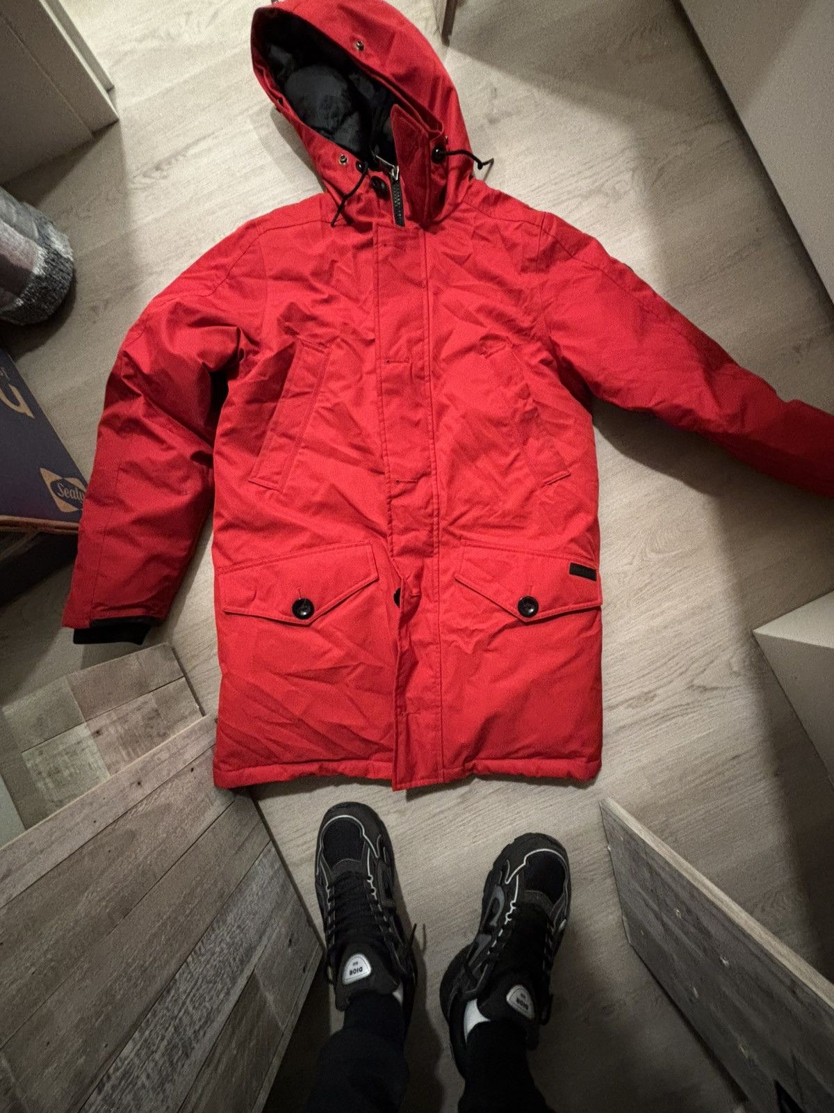 Polo Ralph Lauren Polo Ralph Lauren Red Down Parka Jacket Size S Size US S / EU 44-46 / 1 - 3 Thumbnail