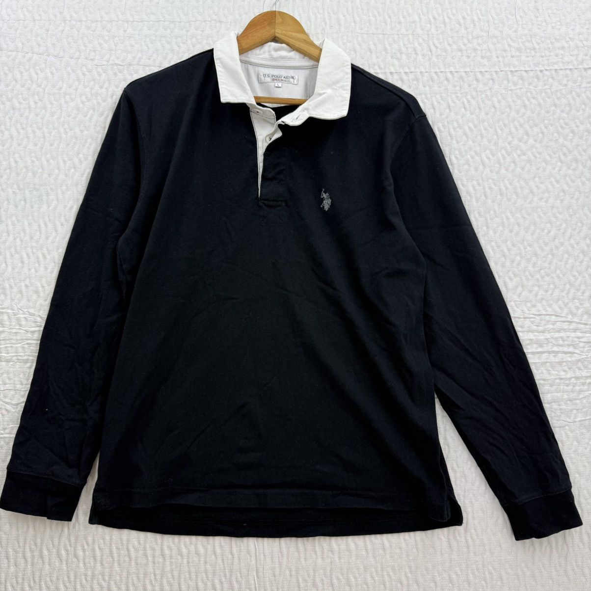 U.S. Polo Assn. Vintage U.S Polo Assn Long Polo Shirt grey Pony Size US M / EU 48-50 / 2 - 1 Thumbnail