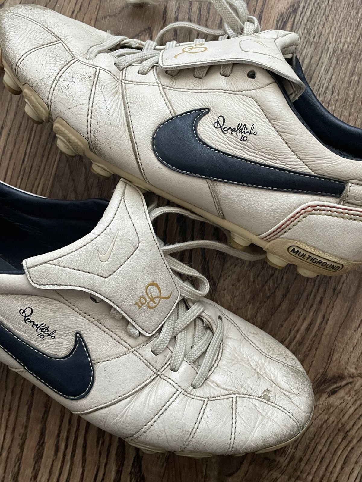 Nike 2007 Vintage Y2k Nike Ronaldinho Shoes Boots Soccer Football Size US 7.5 / EU 40-41 - 17 Thumbnail