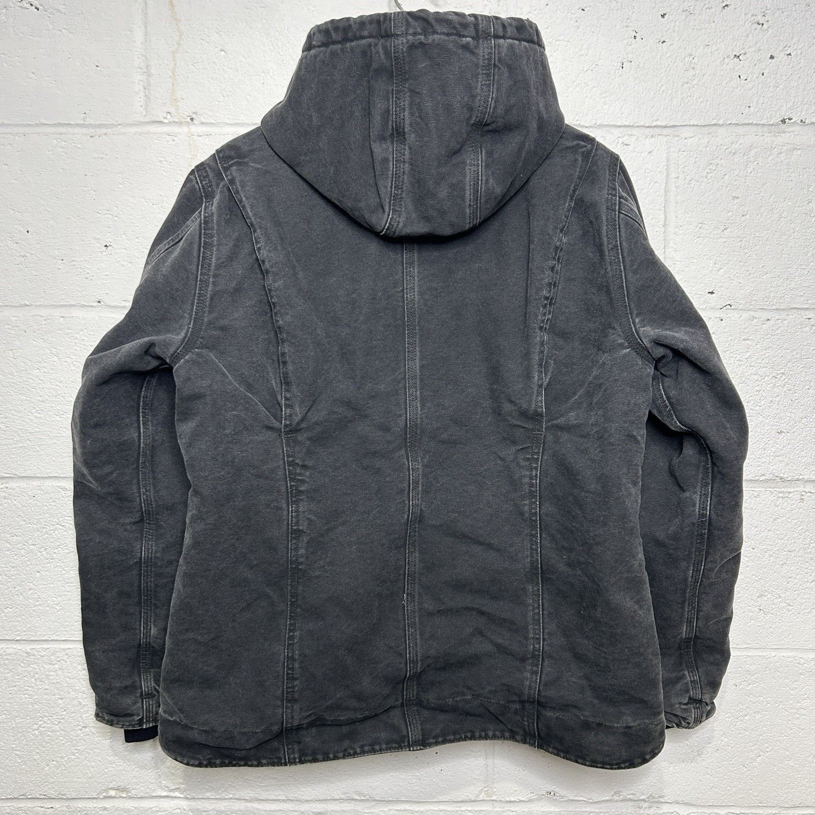 Carhartt Y2K Carhartt Sherpa-Lined Hooded Detroit Jacket “Black” Size L / US 10 / IT 46 - 2 Thumbnail
