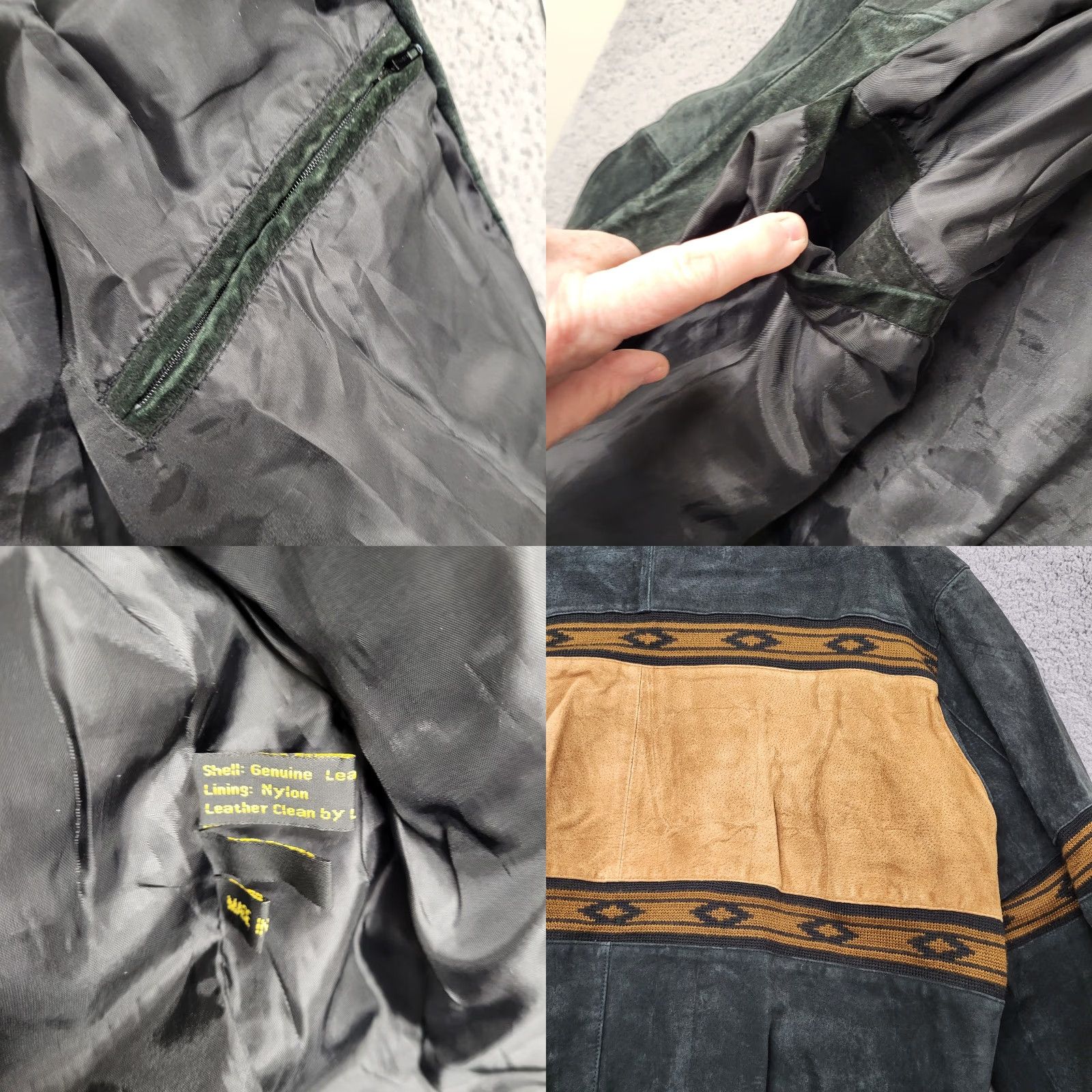 Scully VINTAGE Scully Leather Jacket Men's XL Black Brown Bomber Coat Cowboy Farm Western Leather Jacket for Travel Casual Workwear Mens XL Black Brown Size US XL / EU 56 / 4 - 9 Thumbnail
