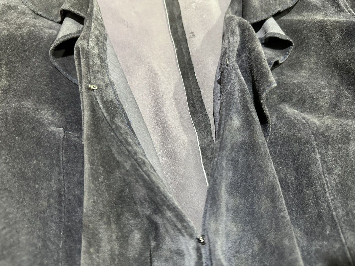 Japanese Brand 🔥1999-2000 Vintage Japanese Ruffled Suede Cardigan Size S / US 4 / IT 40 - 5 Thumbnail