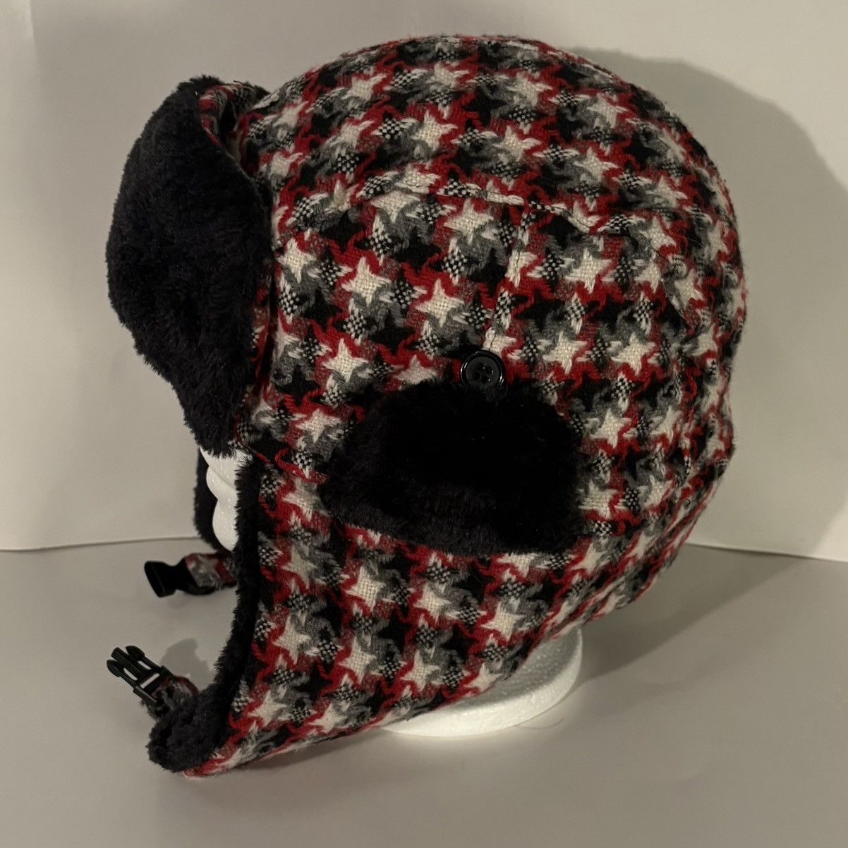 Vintage Vintage Y2K Alt Star Pattern Plaid Ushanka Trapper Flap Hat Size ONE SIZE - 4 Thumbnail