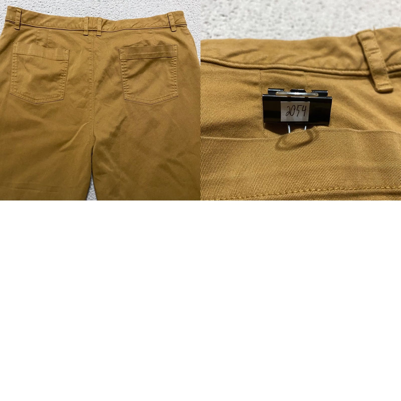 Vintage Garnet Hill Pants Beige Straight Chino High Rise Casual 14 Womens Regular Inseam 27 (No N/A) Size 24" / US 00 / IT 34 - 9 Thumbnail