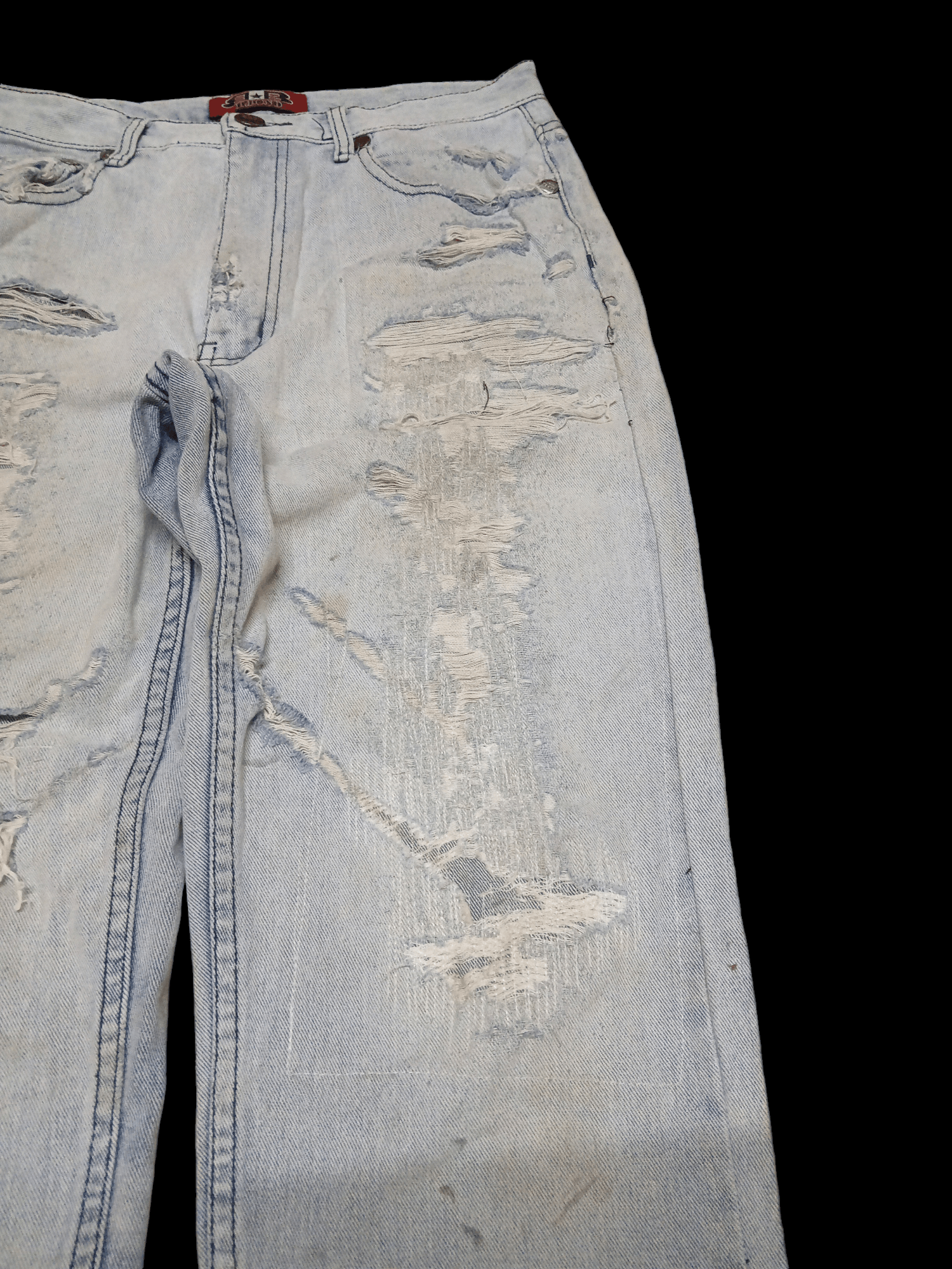 Japanese Brand distressed denim b.bond jeans brand Size US 30 / EU 46 - 4 Thumbnail