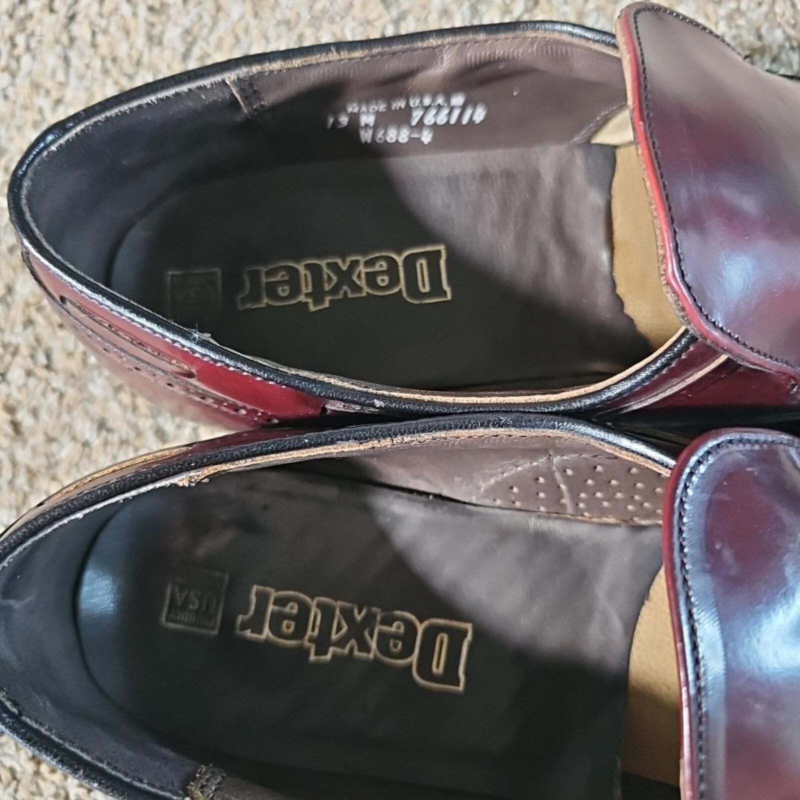 DUKE + DEXTER Dexter Leather SlipOn Wingtip Tassle Dress Shoe 13M USA Made Size US 13 / EU 46 - 5 Thumbnail