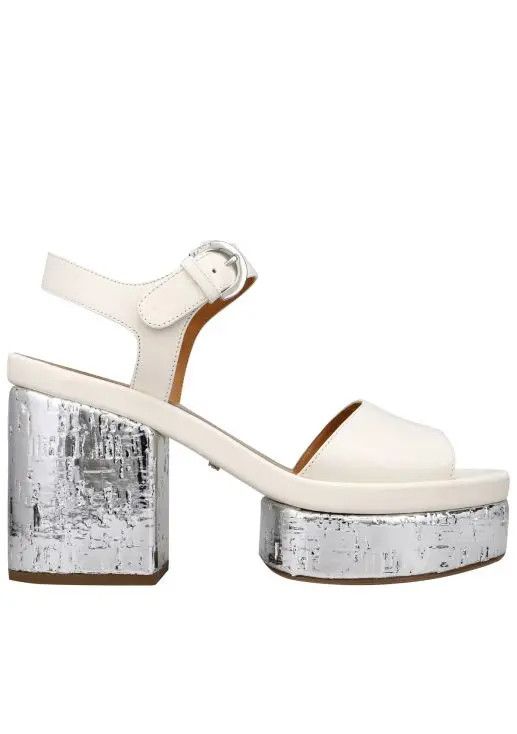 image of Chloe O1Loc1C0424 Odina Sandals In Eggshell, Women's (Size 8)