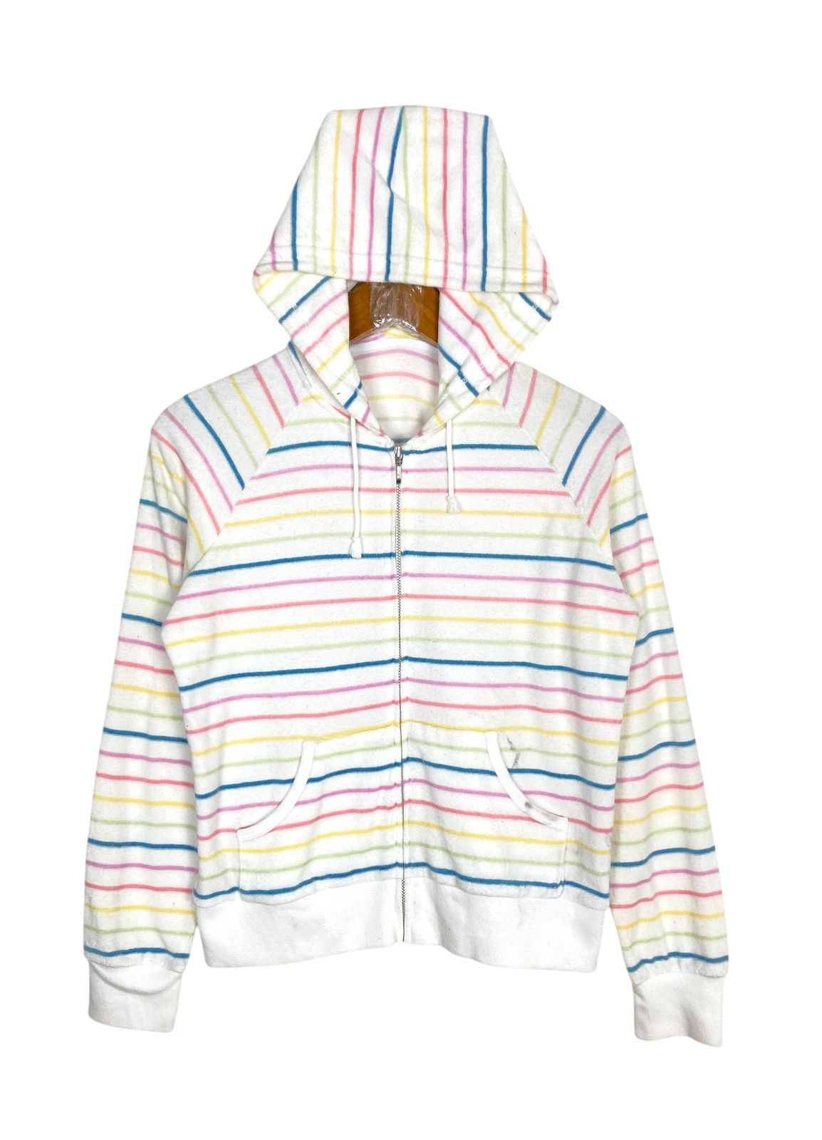 Uniqlo Rare‼️ Uniqlo Stripe Hoodie Size S / US 4 / IT 40 - 1 Thumbnail