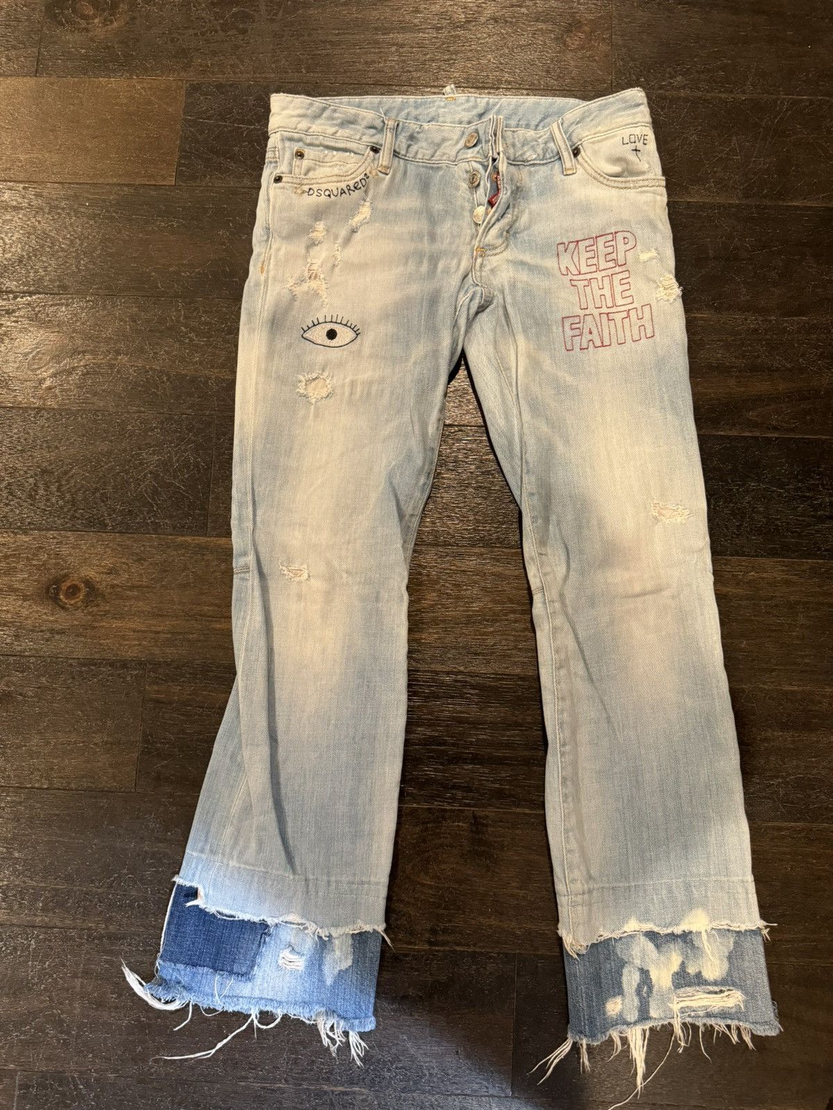 Dsquared2 Dsquared2 embroidered jeans Size 28" / US 6 / IT 42 - 2 Thumbnail