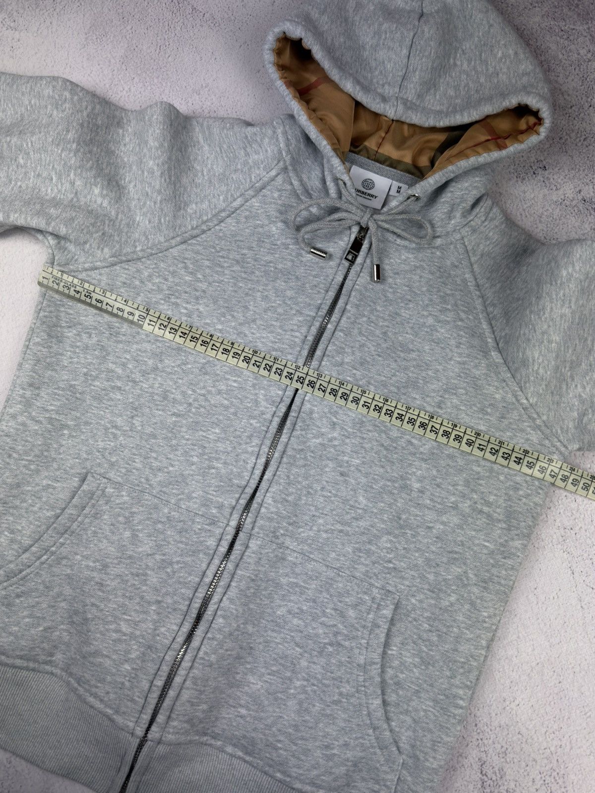 Burberry Burberry Women's Grey Zip Up Hoodie Sweatshirt Size M Size M / US 6-8 / IT 42-44 - 16 Thumbnail