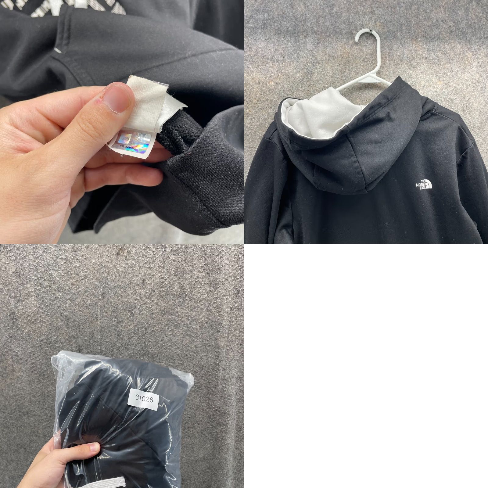 The North Face VINTAGE The North Face Hoodie Mens M Black Fleece Pullover Spell out Knit Size US M / EU 48-50 / 2 - 9 Thumbnail