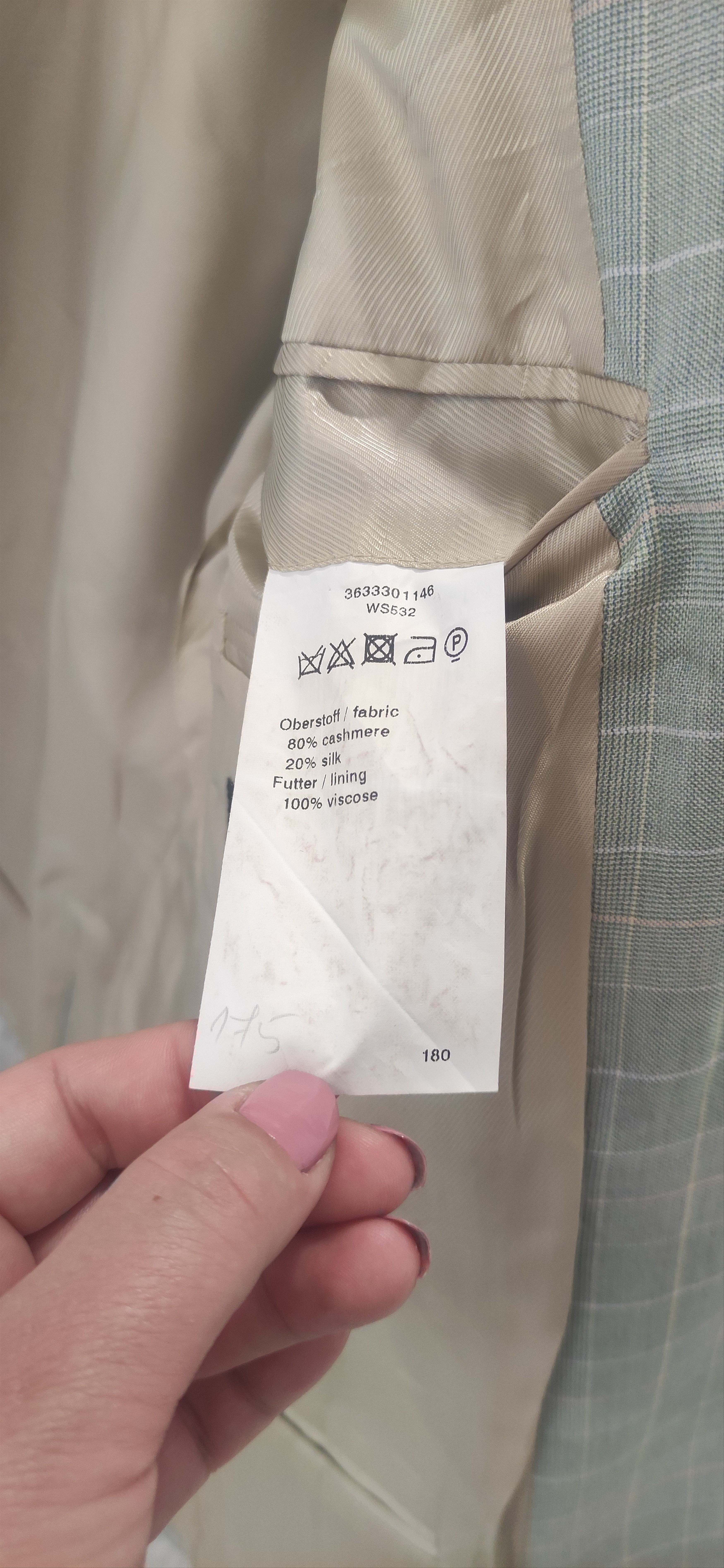 Ermenegildo Zegna The men's blazer Ermenegildo Zegna Size 48R - 3 Thumbnail