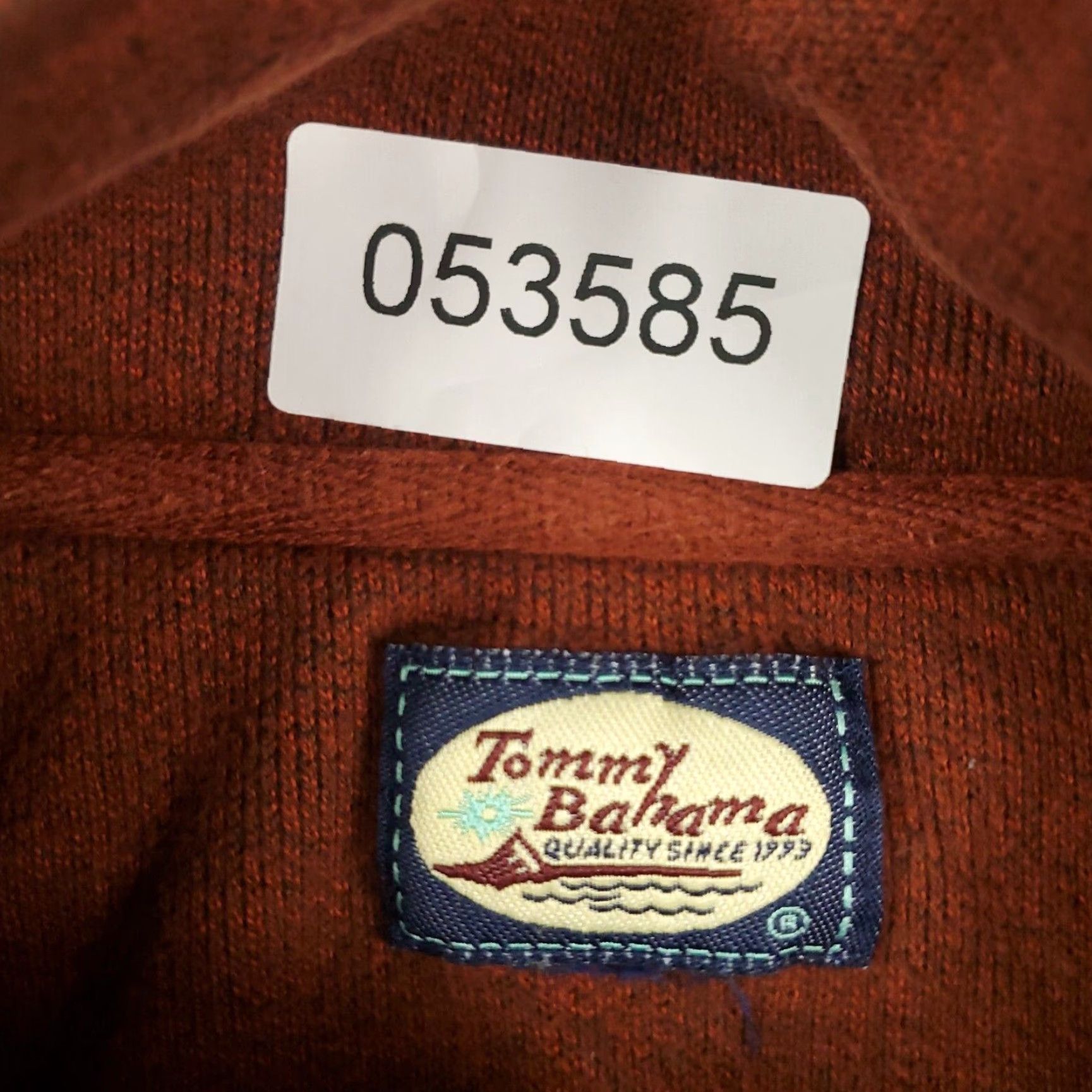 Tommy Bahama Tommy Bahama Mens Orange XL 1/4 Zip Pullover Sweater Casual Long Sleeve Size US XL / EU 56 / 4 - 8 Thumbnail