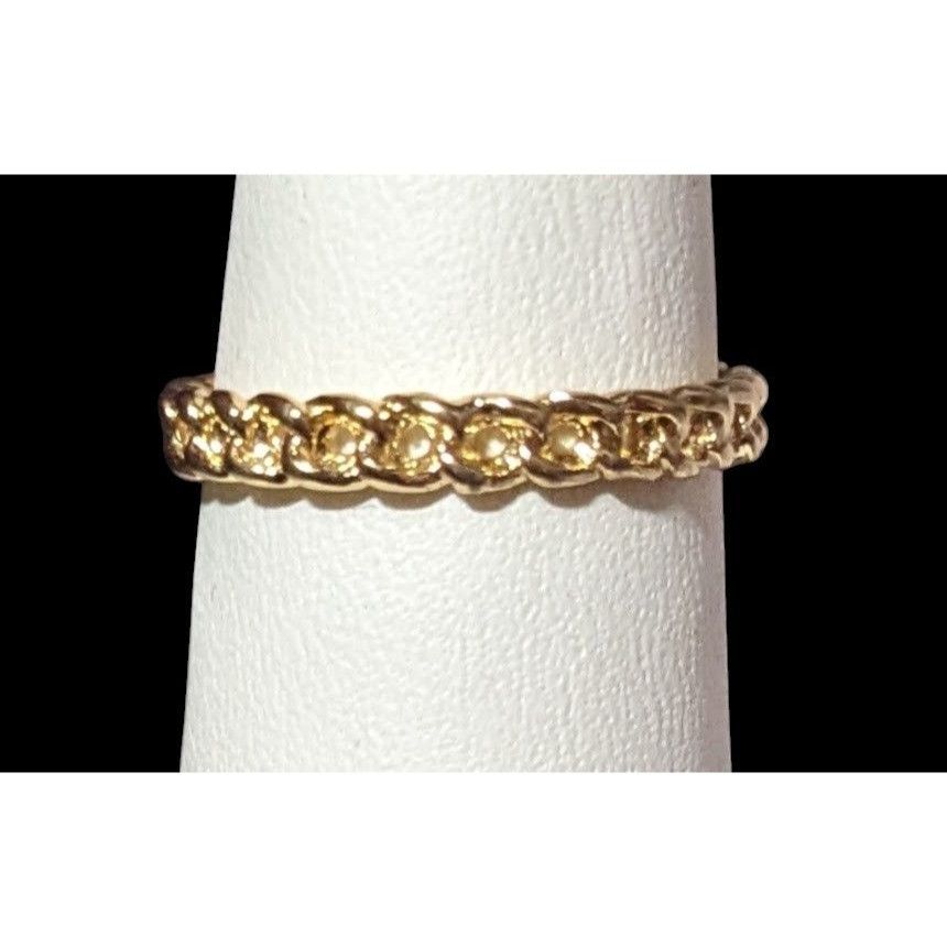 Other Gold Tone Braided Chain Texture Fashion Ring Size 6 Size ONE SIZE - 3 Thumbnail