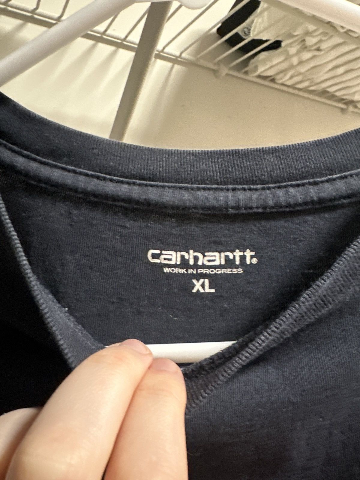 Carhartt Wip Carhartt WIP navy blue pocket t shirt Size US XL / EU 56 / 4 - 3 Thumbnail