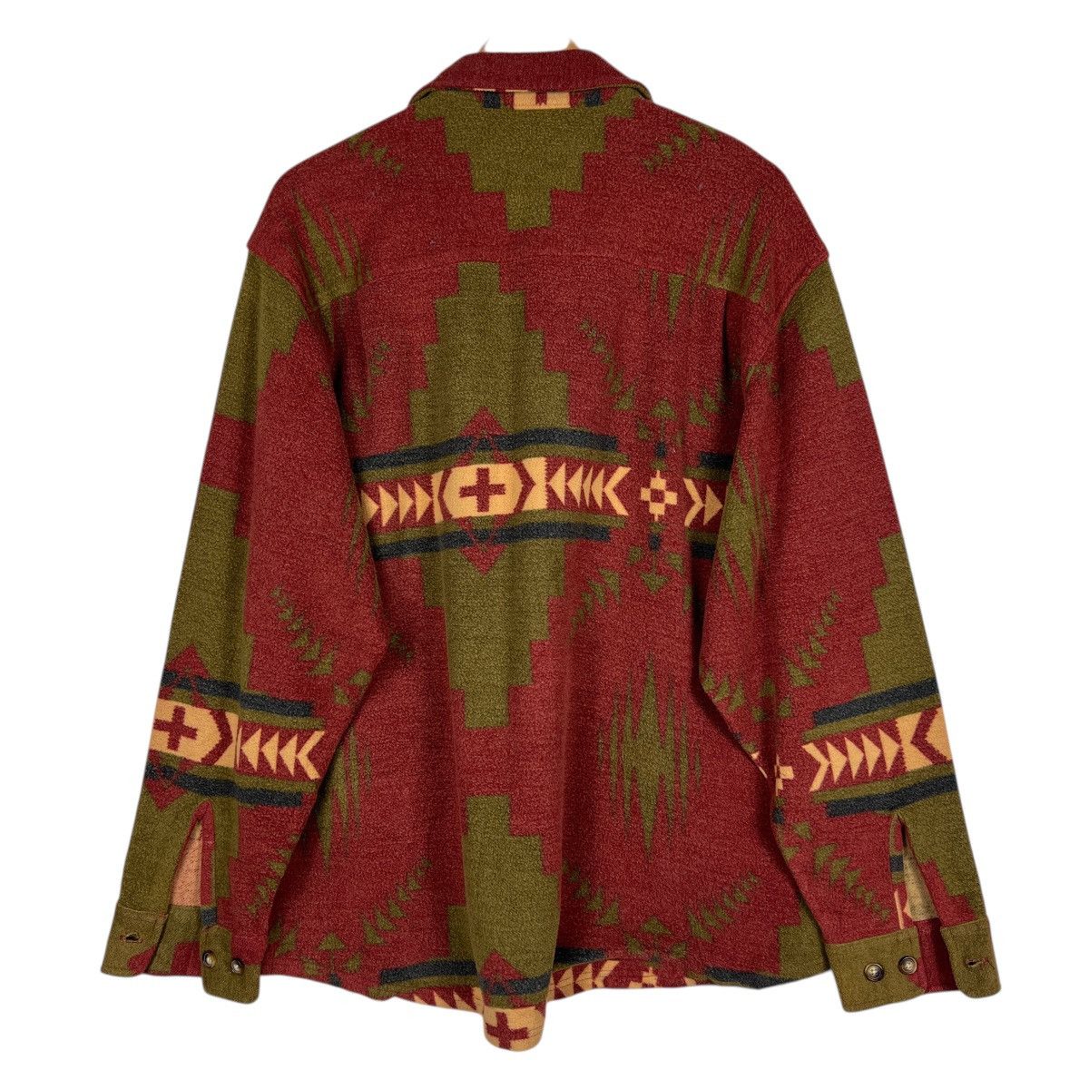 Orvis 🔥 VINTAGE ORVIS AZTEC MOTIVE FLEECE FLANNEL SHIRT JACKET Size US M / EU 48-50 / 2 - 7 Thumbnail