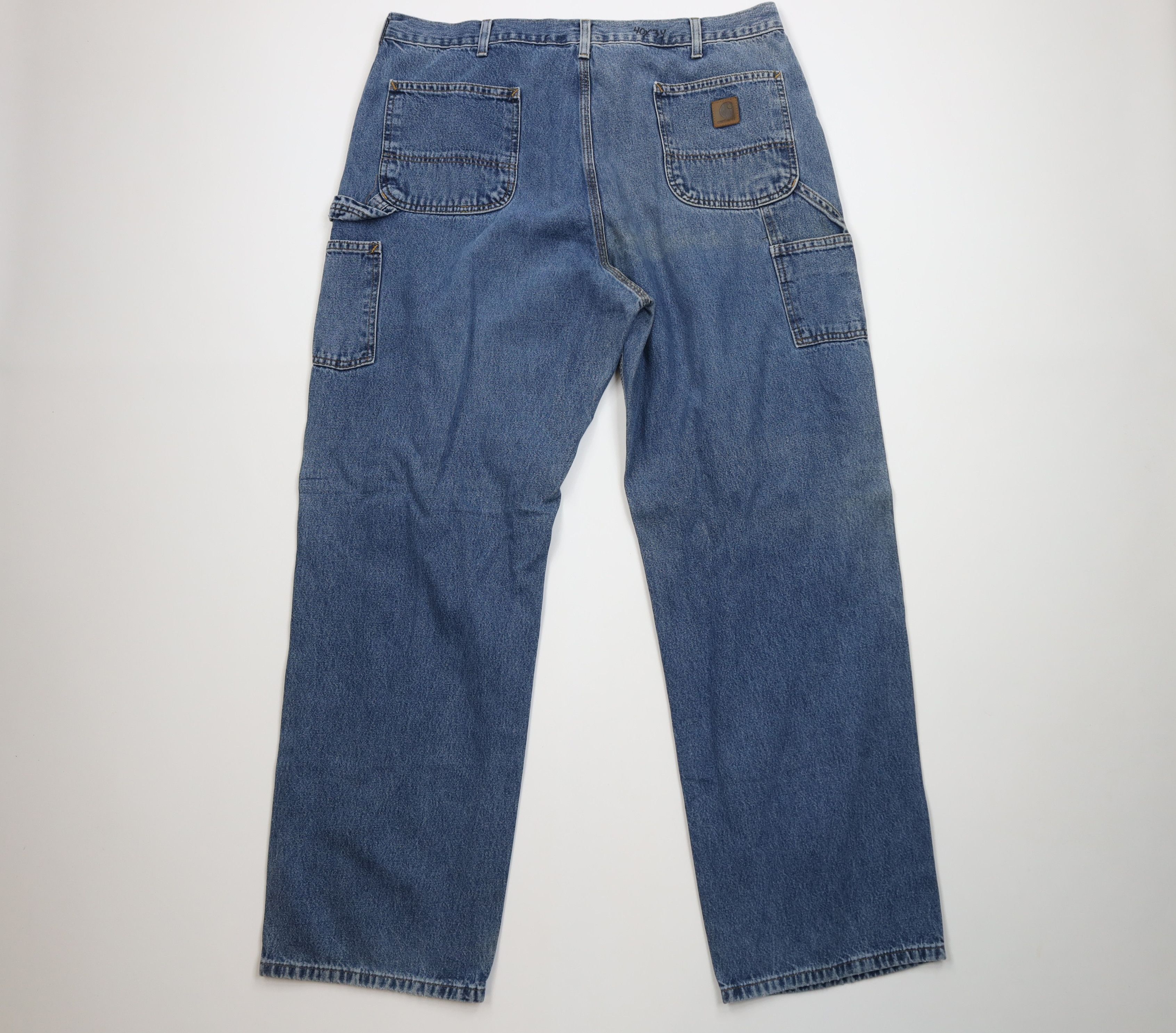 Carhartt Vintage Y2K Carhartt Spell Out Wide Leg Dungaree Jeans Size US 40 / EU 56 - 9 Thumbnail