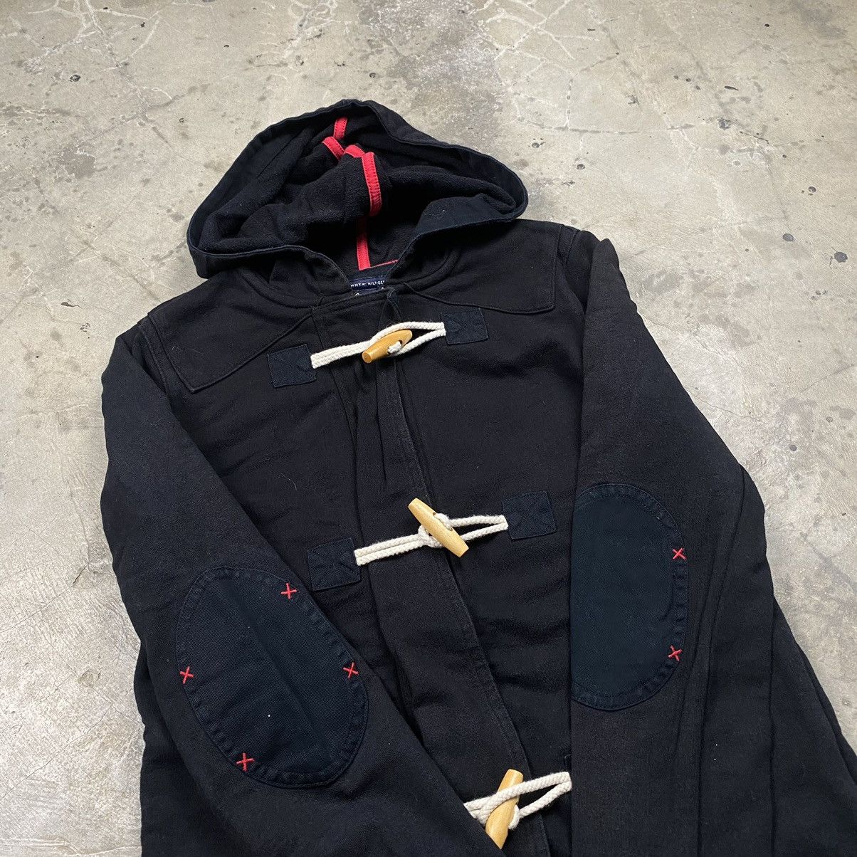 Designer × Tommy Hilfiger Hilfiger Button Trench Coat Sweater Jacket Size S / US 4 / IT 40 - 5 Thumbnail