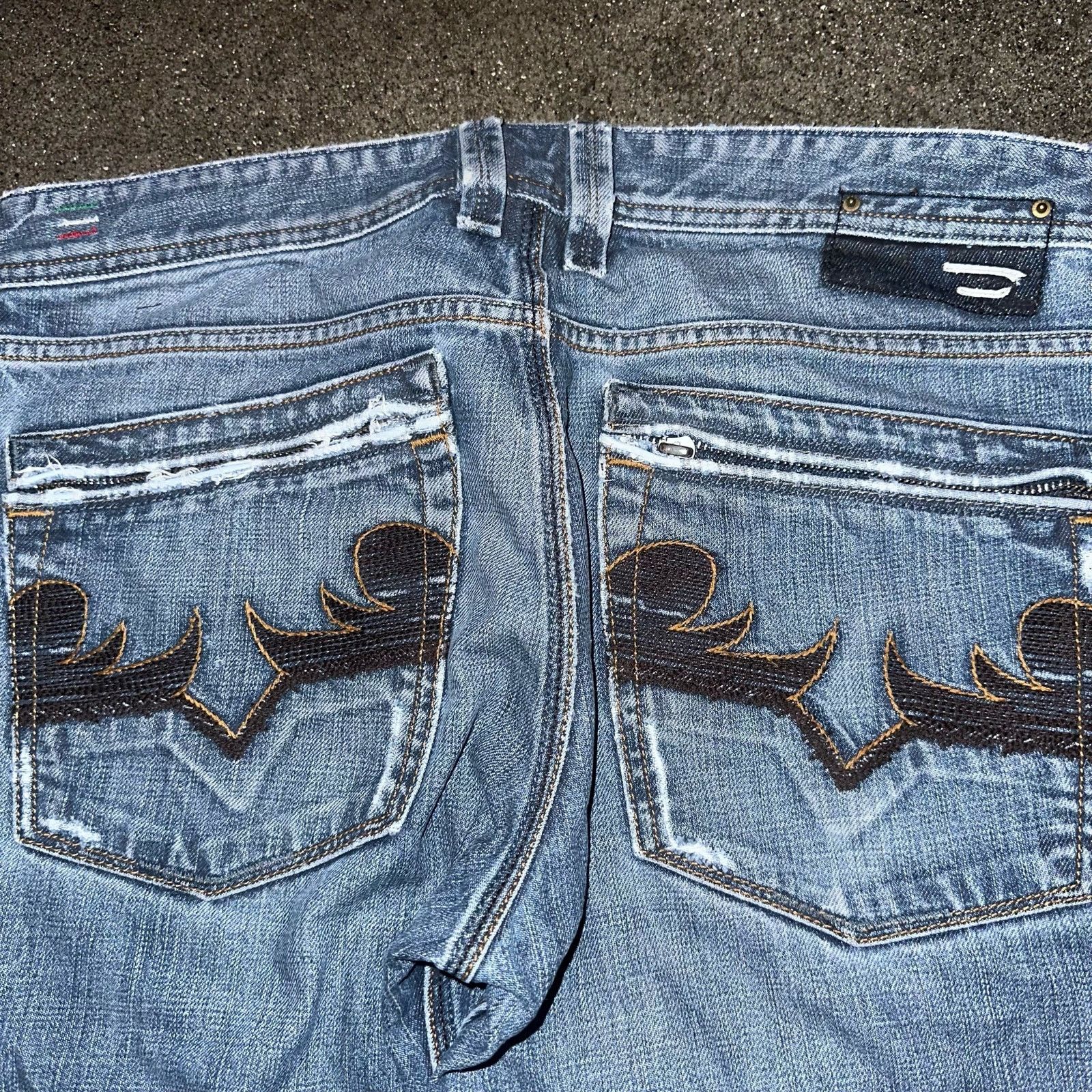 Diesel vintage y2k Diesel embroidery zipper boot cut flare jeans Size US 32 / EU 48 - 4 Thumbnail