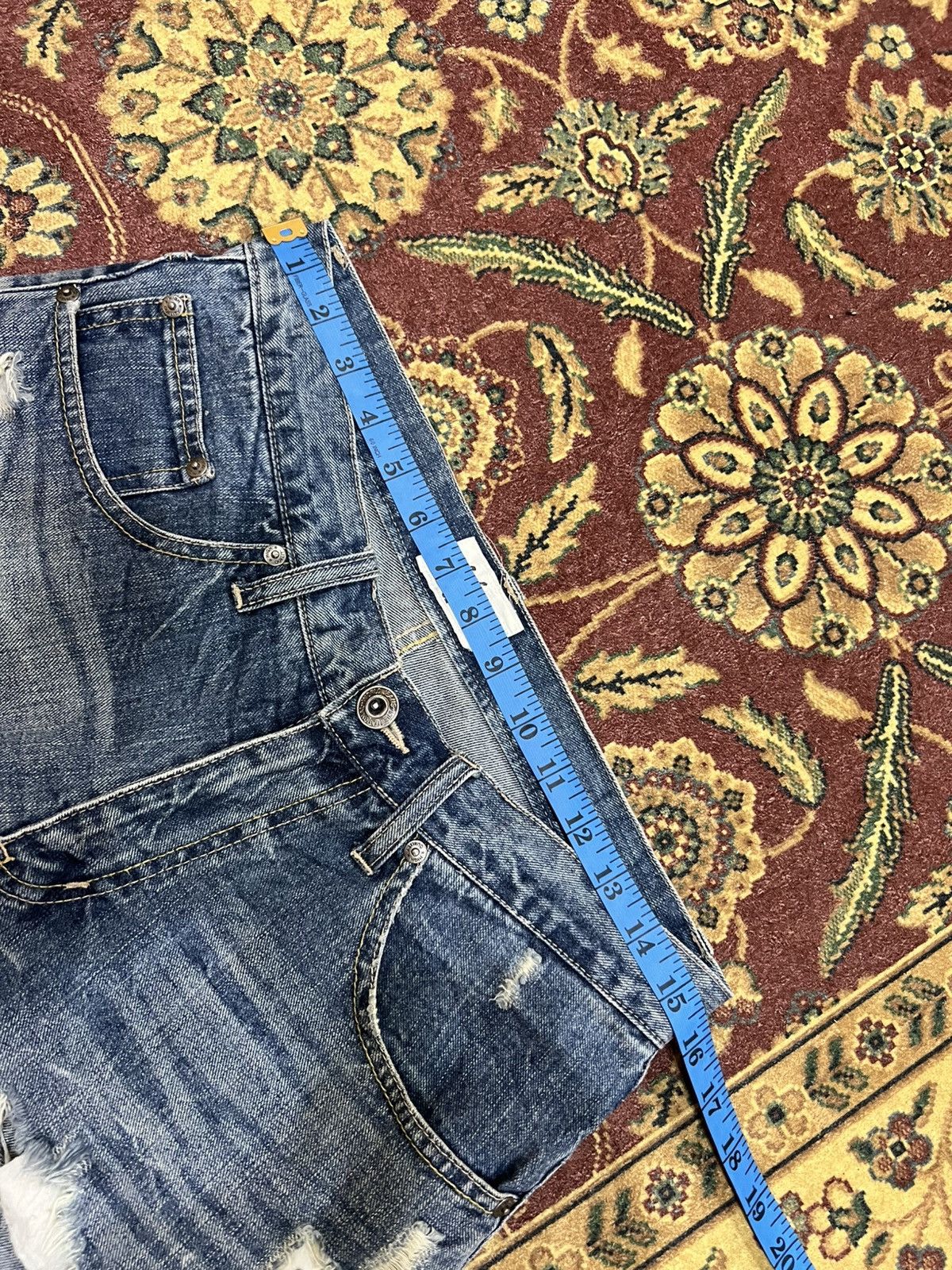 Japanese Brand Nylaus Clothing Distress Short Jean Size US 31 - 3 Thumbnail