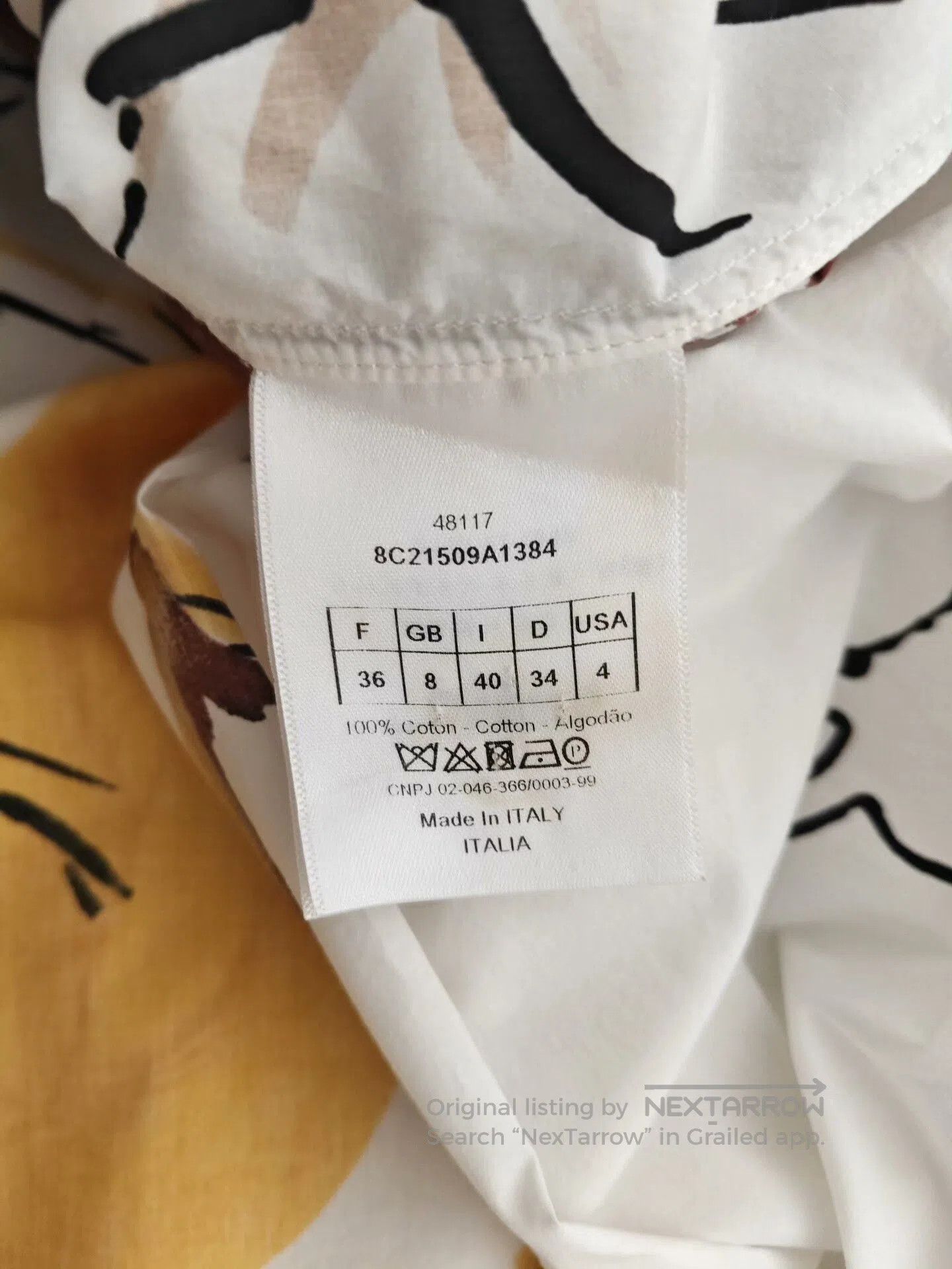 Dior Dior White Abstract Graffiti Shirt Dress. Size US S / EU 44-46 / 1 - 5 Thumbnail
