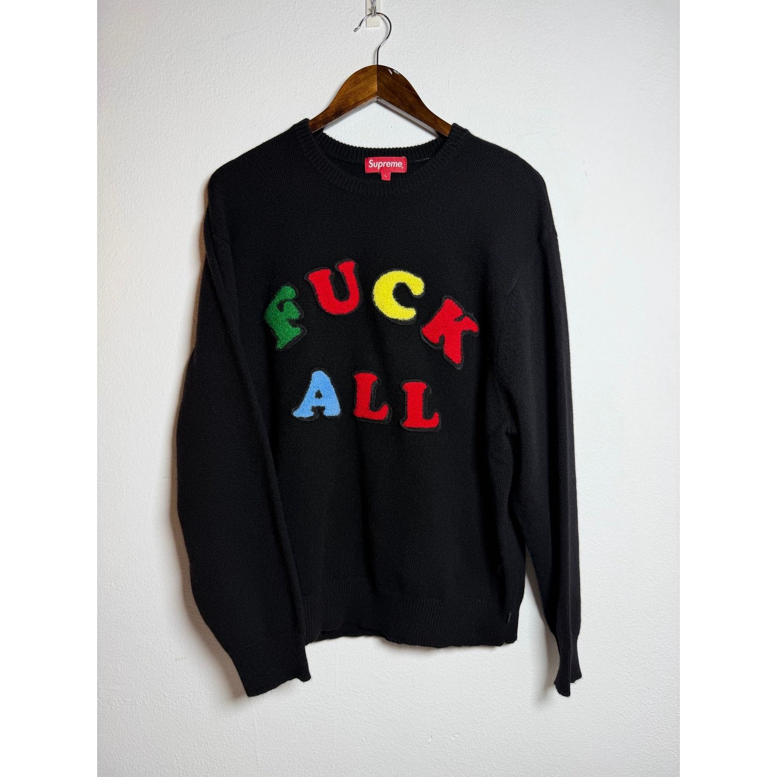 Supreme Supreme Quilt Stitch Sweater Black Size Large | Grailed