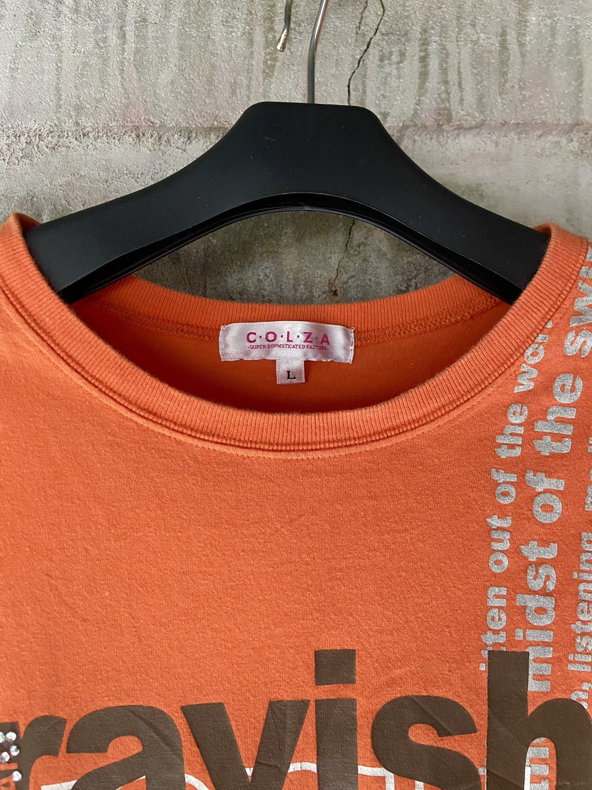 Japanese Brand C.O.L.Z.A QUOTES LONG SLEEVE Size US S / EU 44-46 / 1 - 6 Thumbnail
