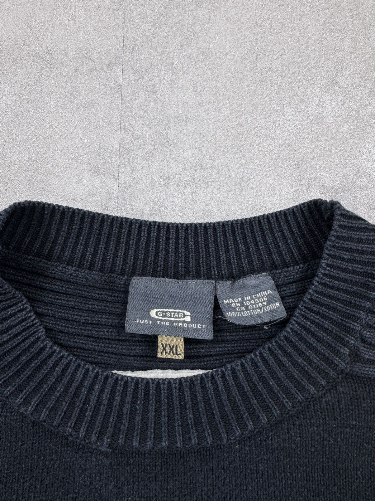 G-Star G-star RAW VTG Parker Gs R Knit L/S Cotton ribbed sweater Size US XXL / EU 58 / 5 - 3 Thumbnail