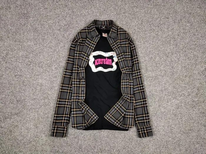 Flannel Vintage Flannel Shirt Checkered Travis Scott Style Hype Size US M / EU 48-50 / 2 - 1 Thumbnail