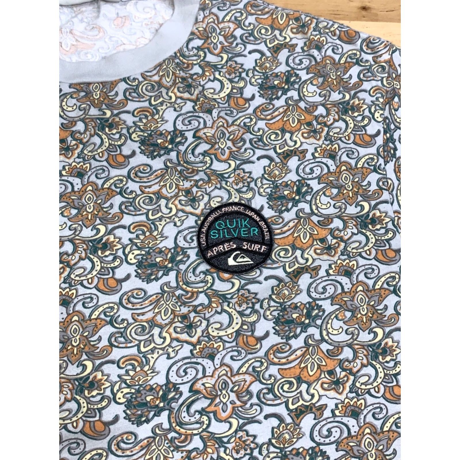 Quiksilver Quiksilver Shirt Mens M Floral Paisley Beach Crew Neck Short Sleeve T-Shirt Multicolor Cotton Beach, Tropical, 12205 Size US M / EU 48-50 / 2 - 5 Thumbnail
