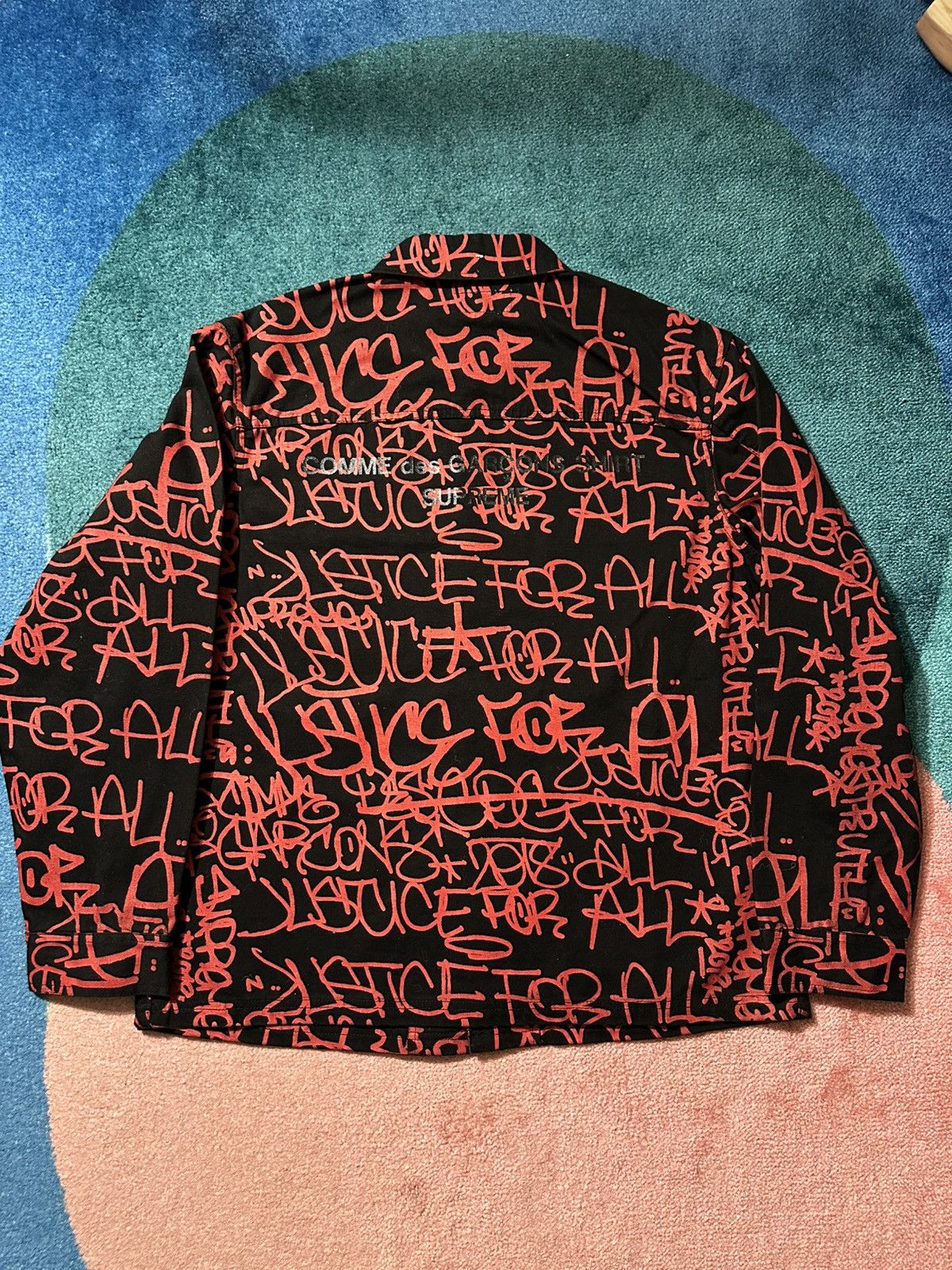 Comme des Garcons SHIRT × Supreme Supreme Comme Des Garçons Shirt Printed Canvas Chore Coat Size US L / EU 52-54 / 3 - 6 Thumbnail