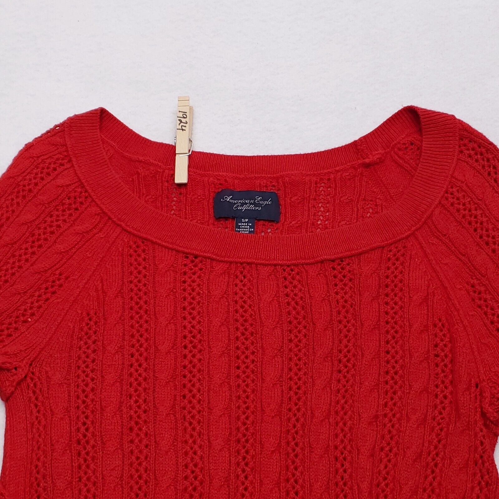 American Eagle Outfitters American Eagle Pullover Cotton Sweater Womens Size S Red Size S / US 4 / IT 40 - 1 Thumbnail