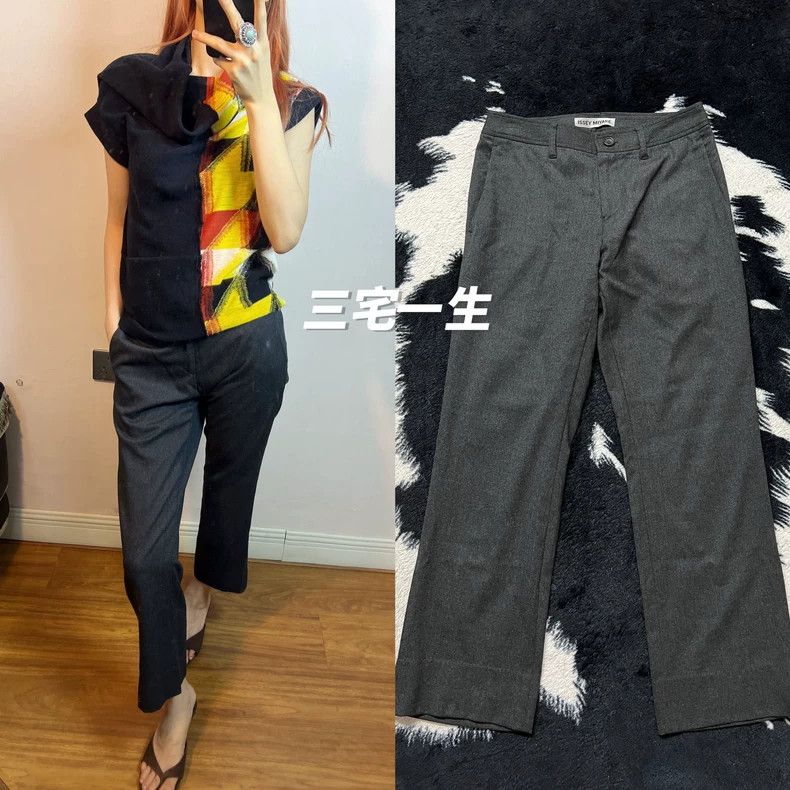 Issey Miyake Issey Miyake Black woolen trousers Size 42" / US 20 - 1 Thumbnail
