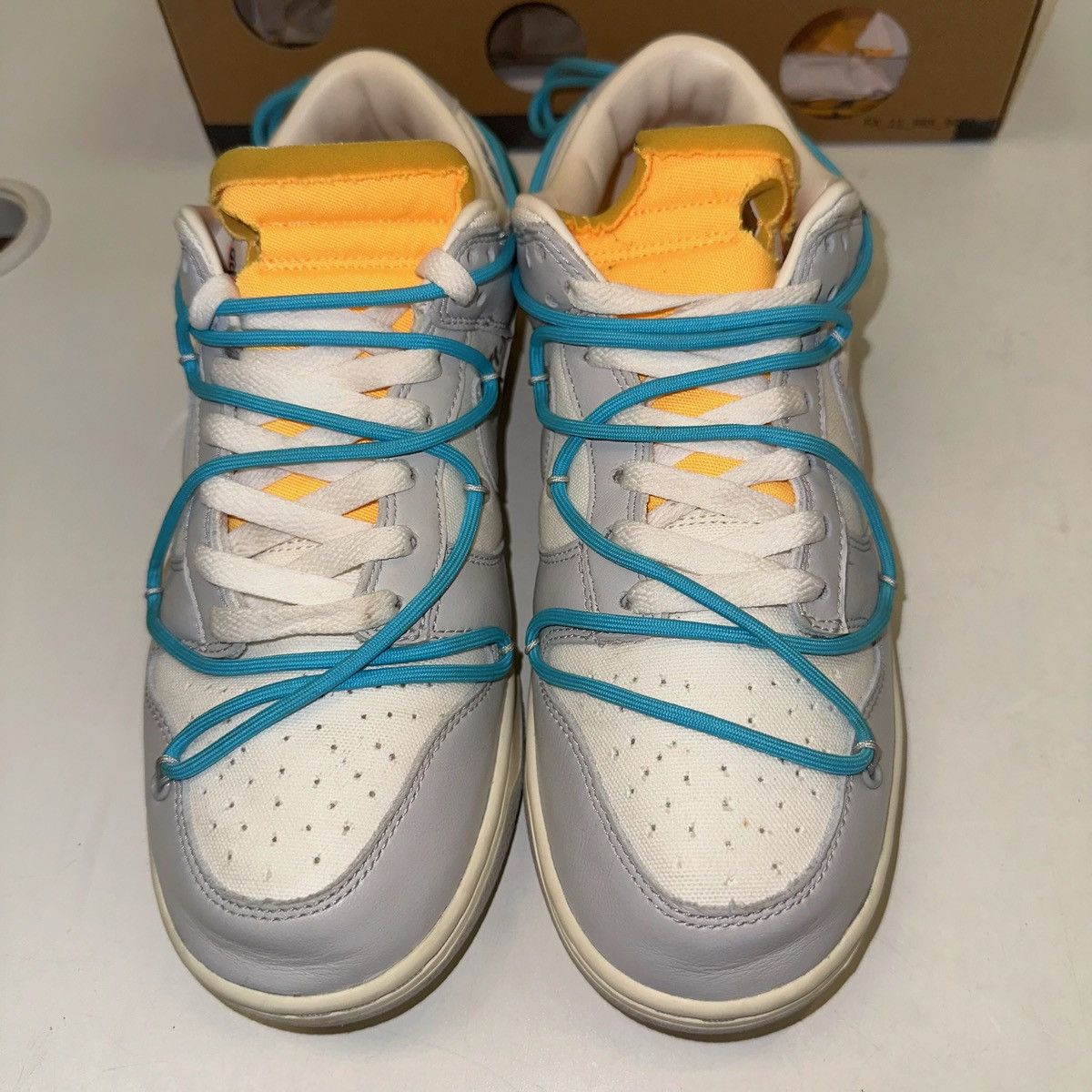 Nike × Off-White × Virgil Abloh Size 9.5 - Nike Dunk Low x Off-White Lot 02 of 50 DM1602-115 Size US 9.5 / EU 42-43 - 4 Thumbnail