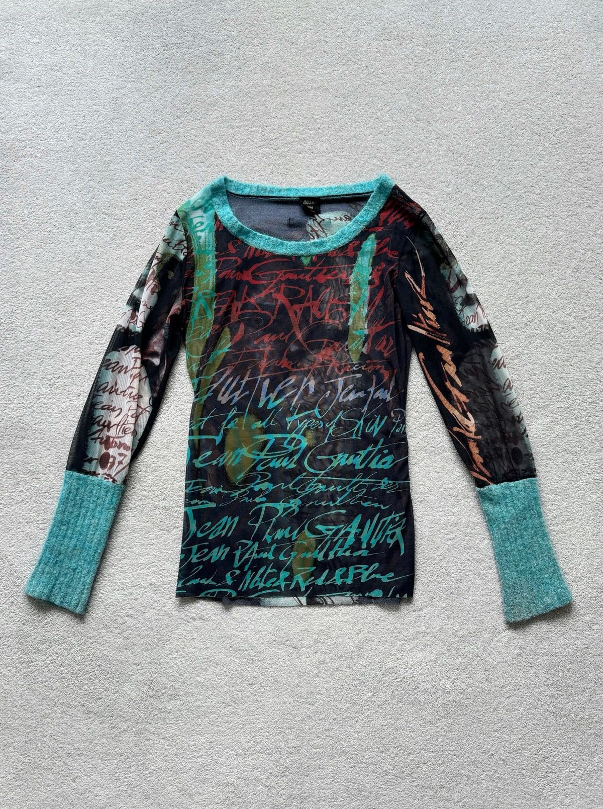 Jean Paul Gaultier JEAN PAUL GAULTIER F/W 1997 FIGHT RACISM MESH