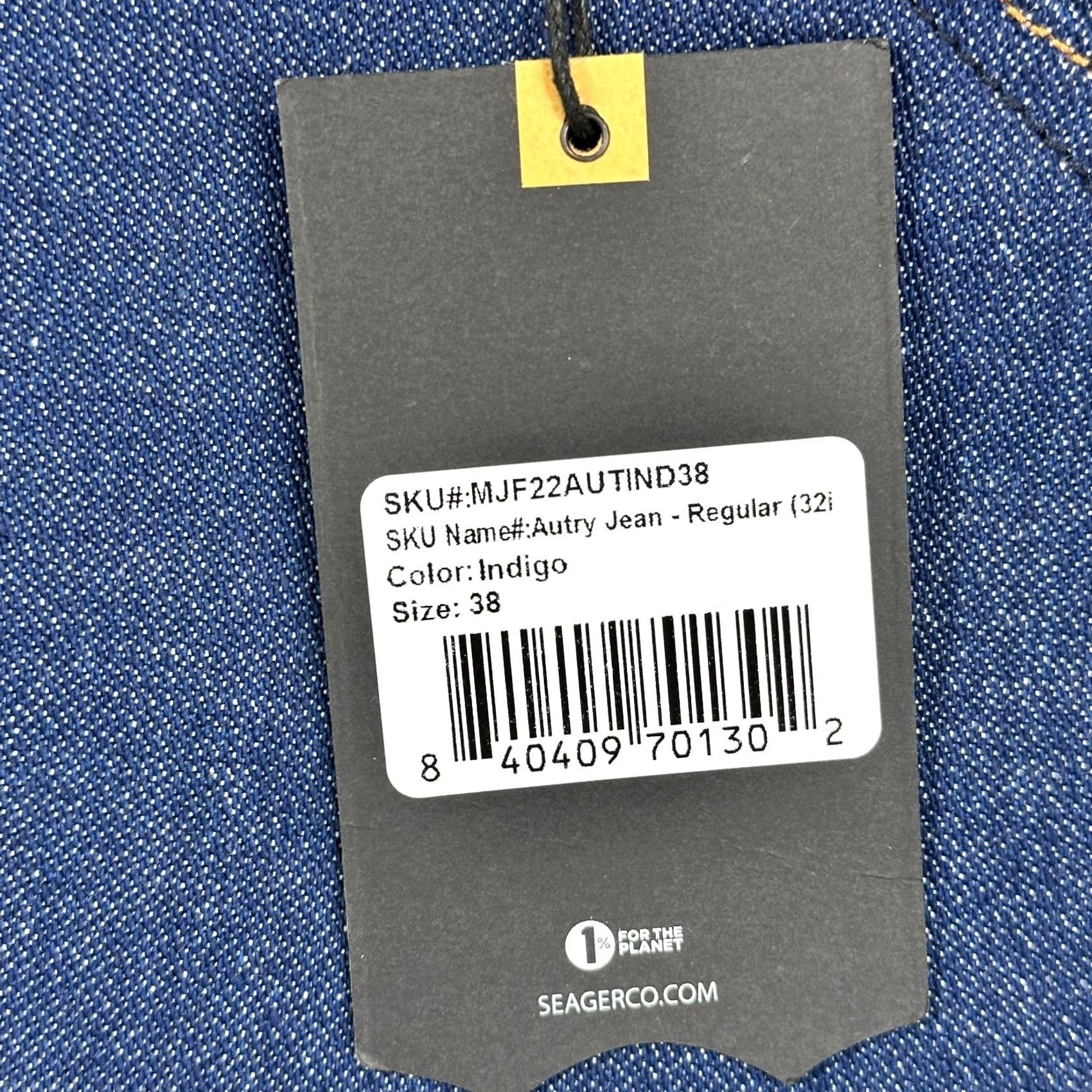 Vintage Seager Co Jeans 38x32 Indigo Denim Western Regular Fit 5-Pocket Blue Men Jeans USA Cowboy Rugged Vintage: No Size US 38 / EU 54 - 6 Thumbnail
