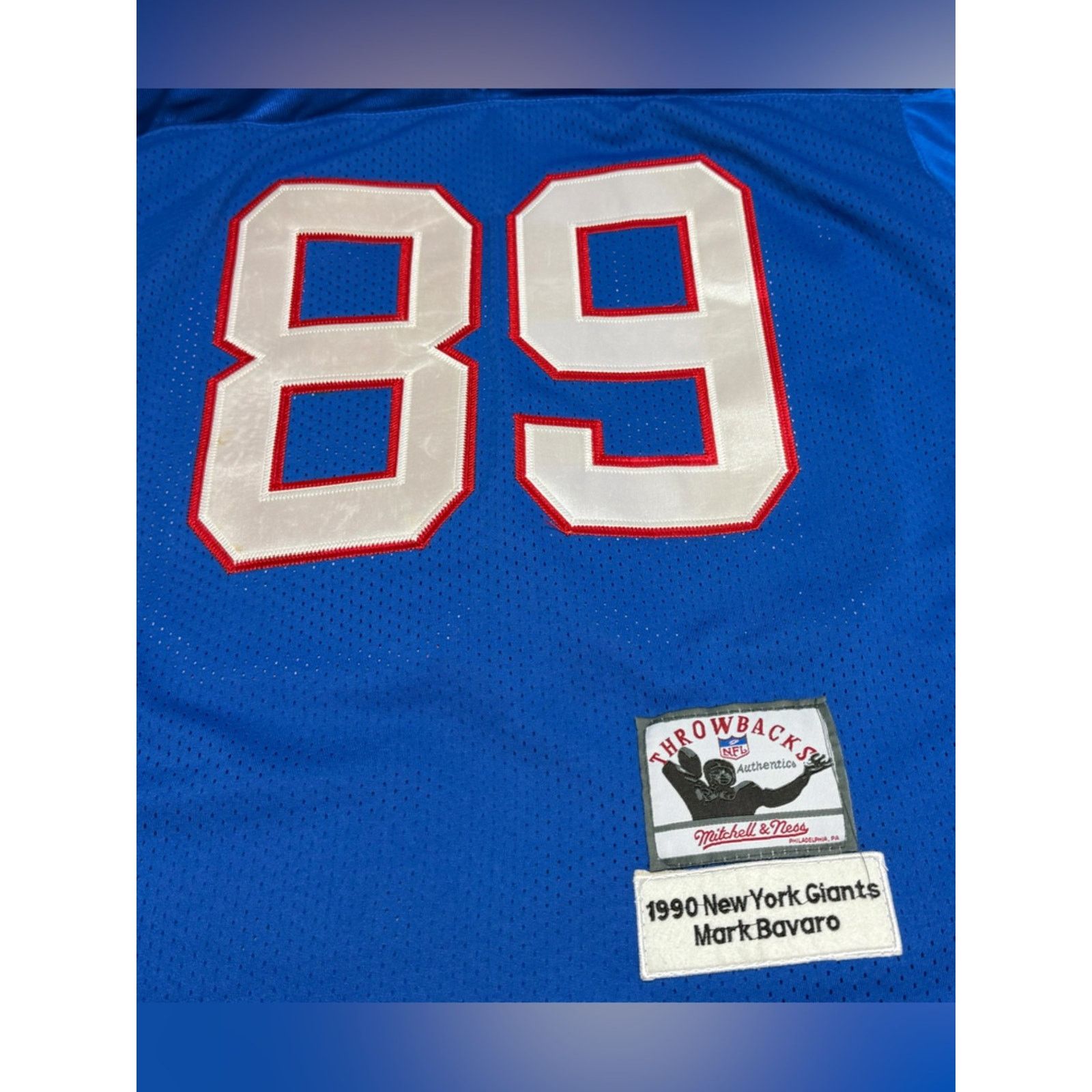 Mitchell & Ness MARK BAVARO NEW YORK GIANTS 1990 MITCHELL & NESS JERSEY 52 Size US XL / EU 56 / 4 - 4 Thumbnail