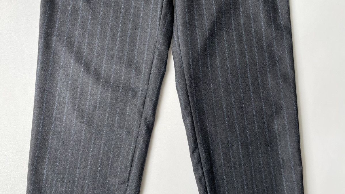 Comme des Garcons A/W 09 Grey / Blue Pinstripe Wool Trousers Size US 31 - 7 Thumbnail