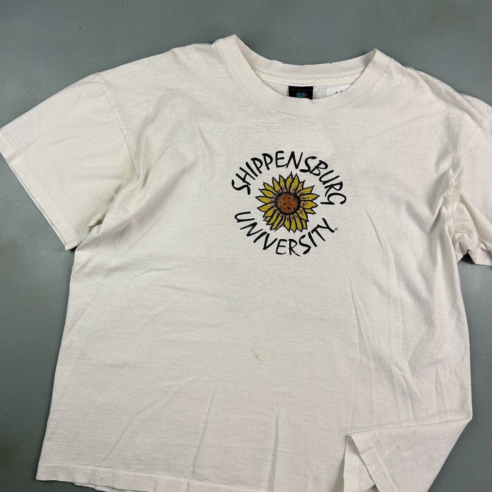 Vintage VINTAGE 90s | Shippensburg University Sunflower T-Shirt sz L Size US L / EU 52-54 / 3 - 2 Thumbnail